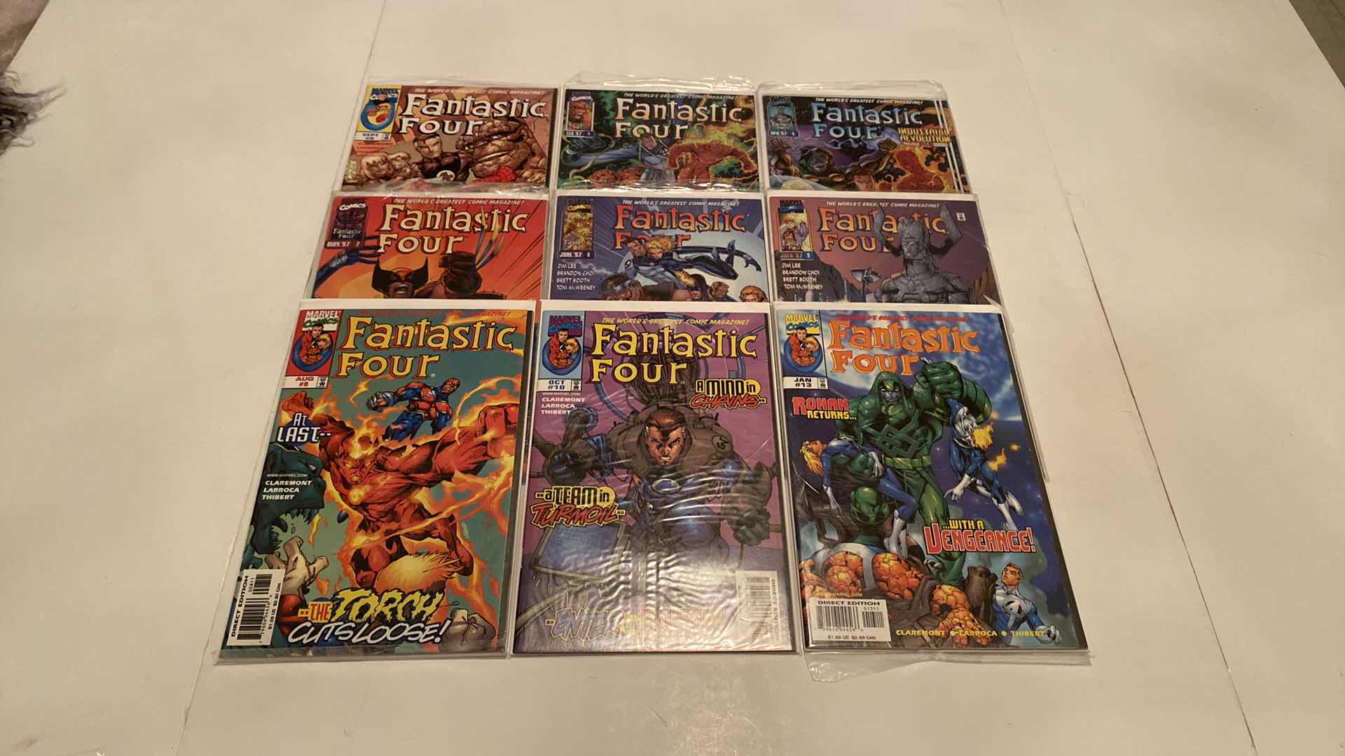 Photo 1 of 9-MARVEL FANTASTIC FOUR COMICS