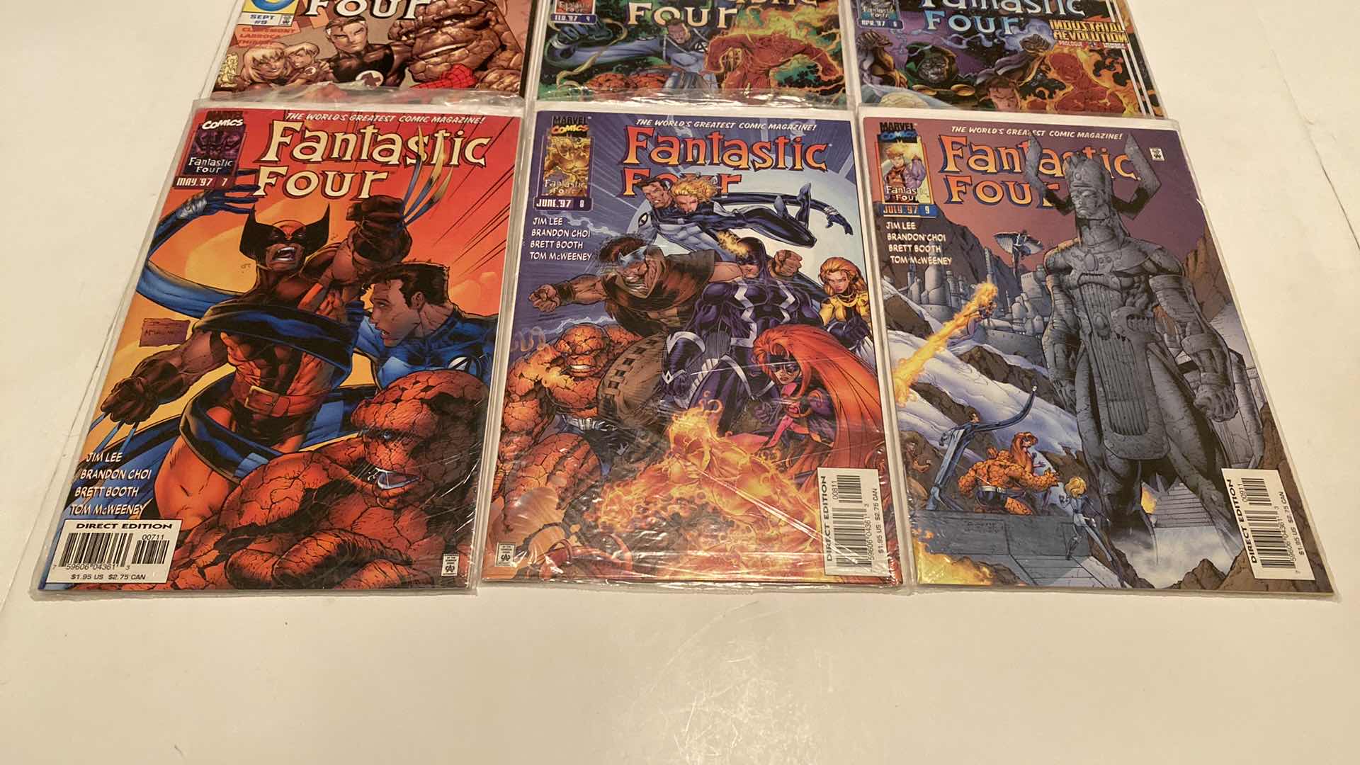 Photo 1 of 9-MARVEL FANTASTIC FOUR COMICS