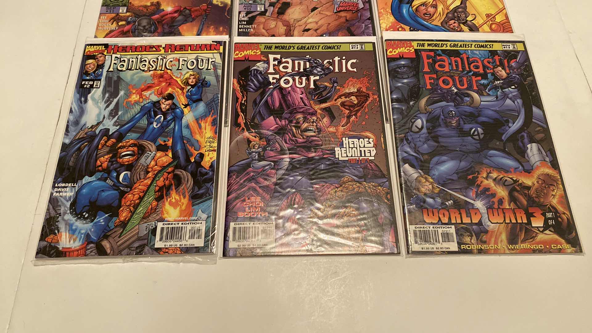 Photo 2 of 9-MARVEL FANTASTIC FOUR COMICS