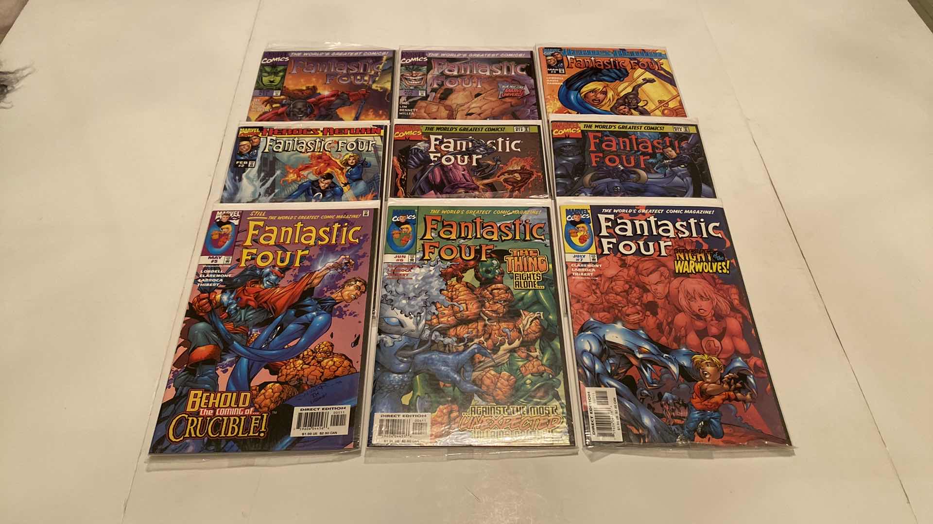 Photo 1 of 9-MARVEL FANTASTIC FOUR COMICS