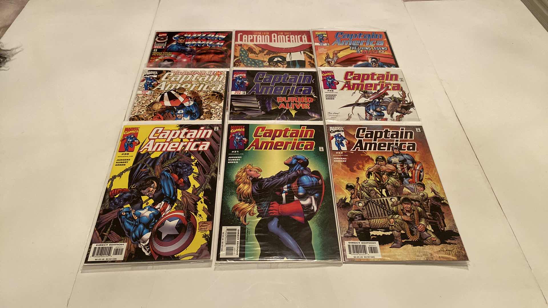 Photo 1 of 9-MARVEL CAPTAIN AMERICA COMICS