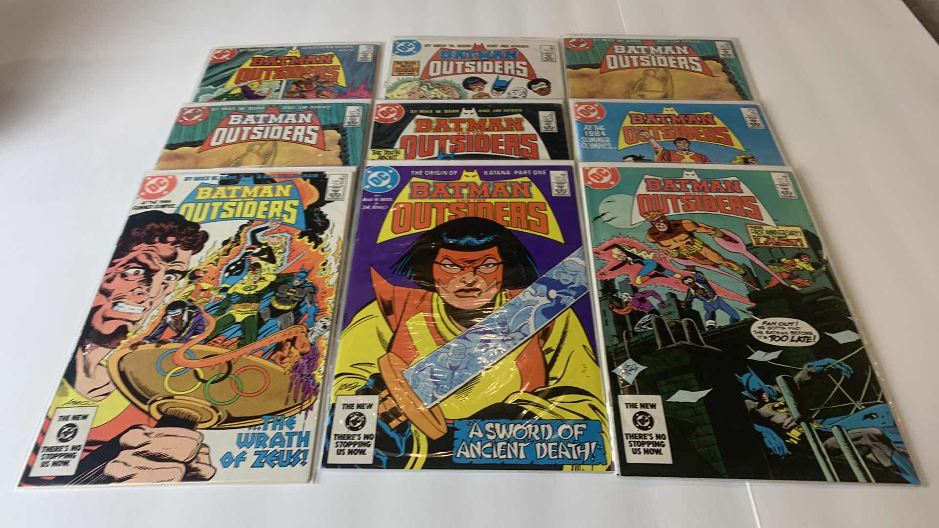 Photo 1 of 9 VINTAGE DC BATMAN OUTSIDERS COMIC BOOKS
