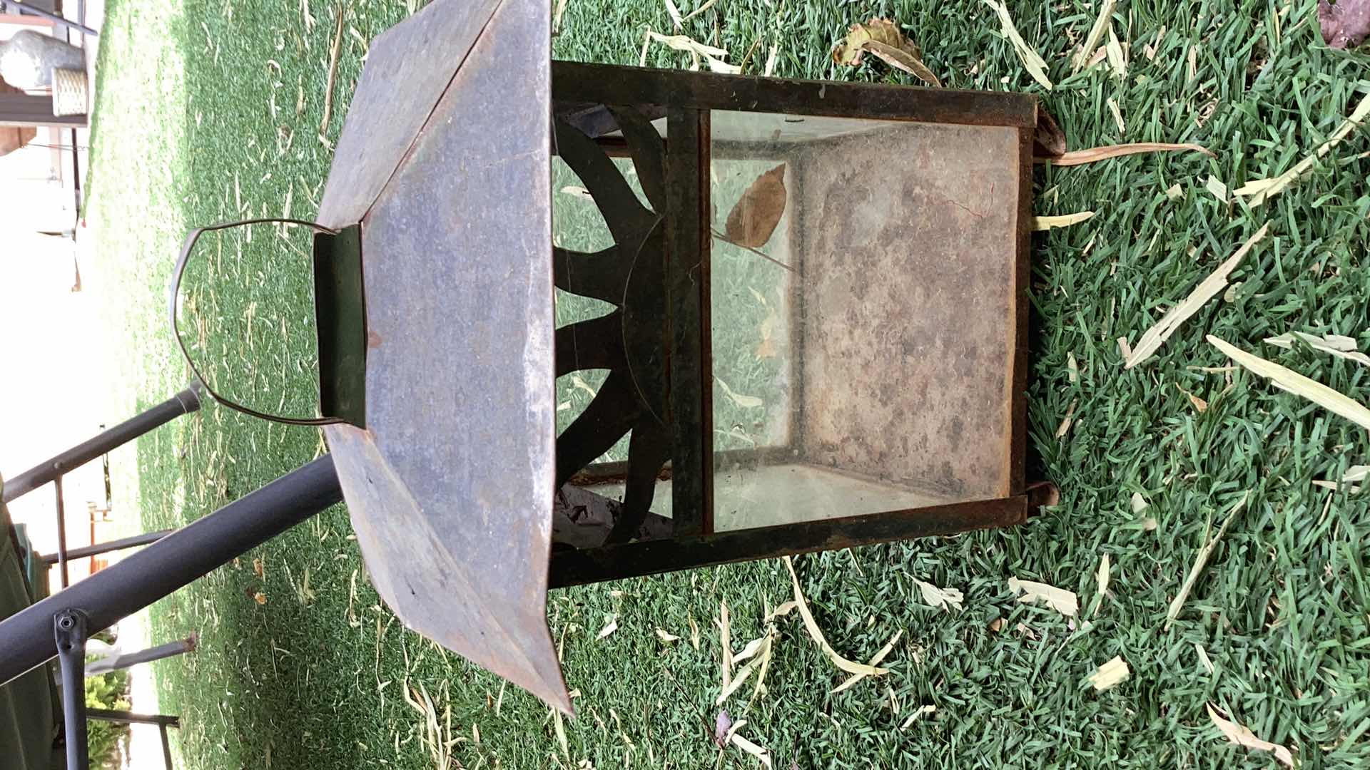 Photo 1 of ASSORTED METAL AND GLASS GARDEN PIECES