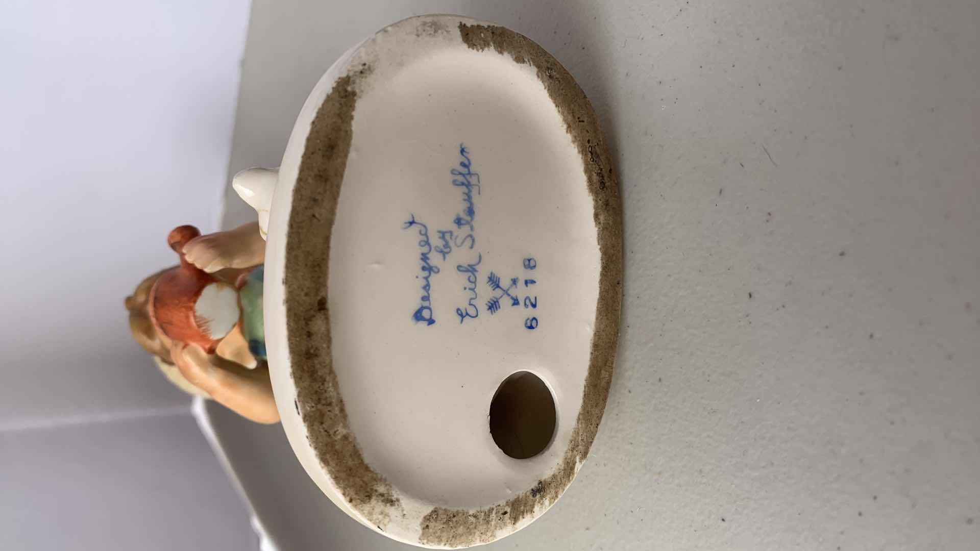 Photo 1 of 7 HANDPAINTED PORCELAIN COLLECTIBLE FIGURINES, ( TALLEST  H 9”)