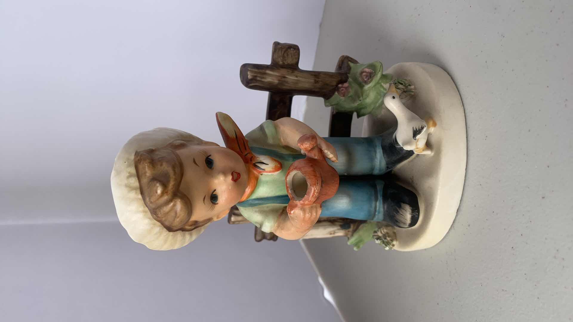 Photo 1 of 7 HANDPAINTED PORCELAIN COLLECTIBLE FIGURINES, ( TALLEST  H 9”)