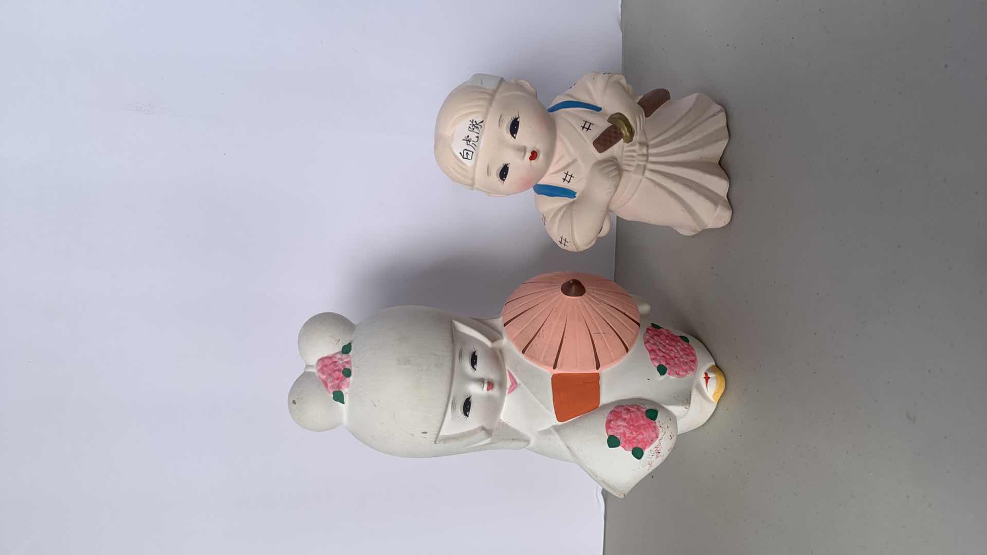 Photo 1 of 2 JAPANESE PORCELAIN FIGURINES