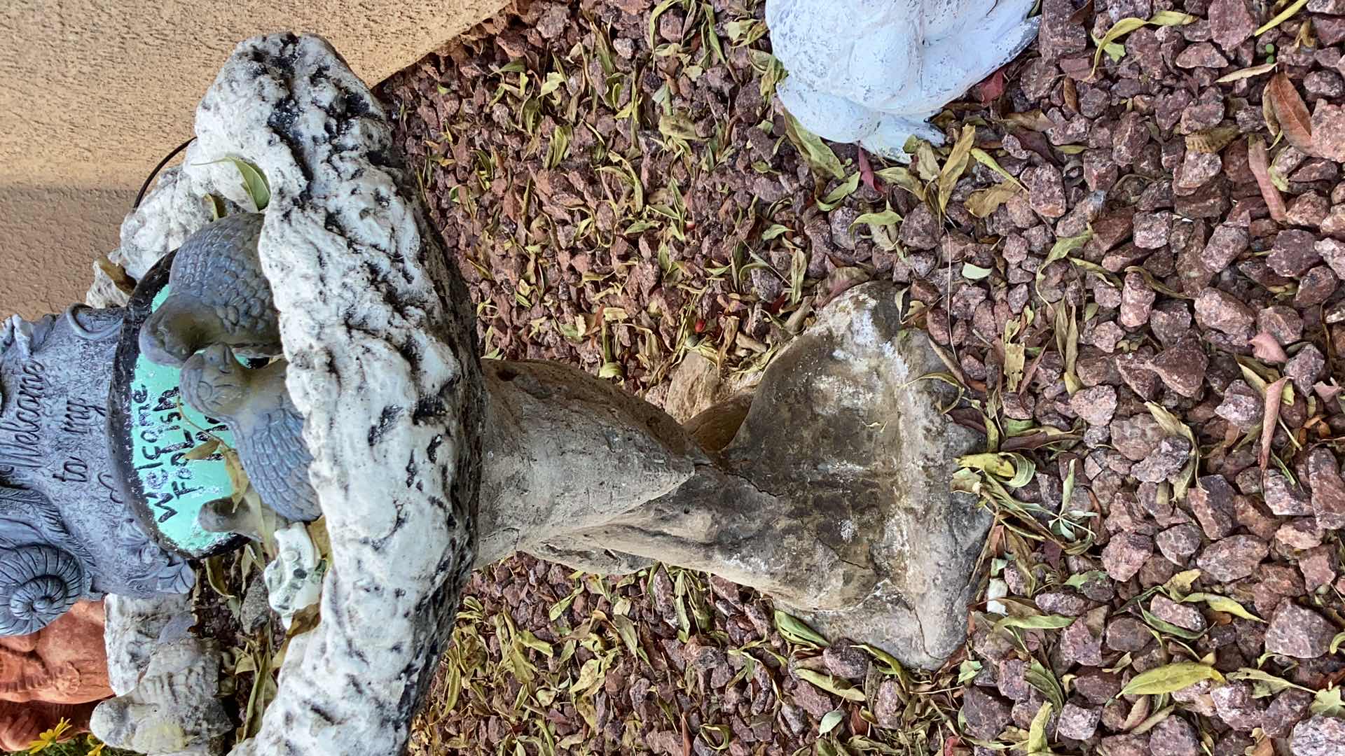 Photo 1 of ASSORTED STONE GARDEN ITEMS