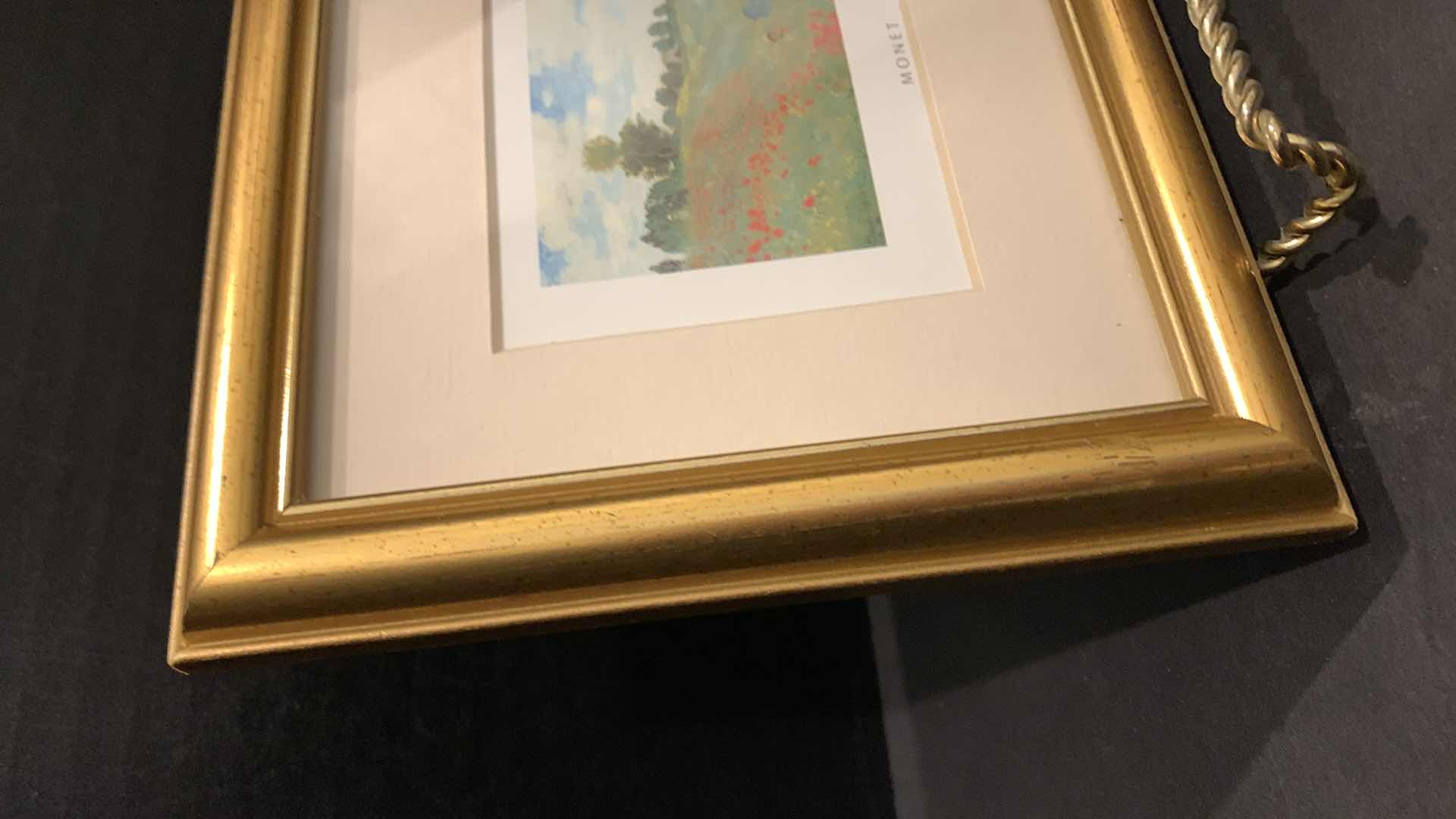 Photo 1 of ARTWORK, MONET IN GOLD FRAME, 7.5” x 6.5”, 2 PIECES