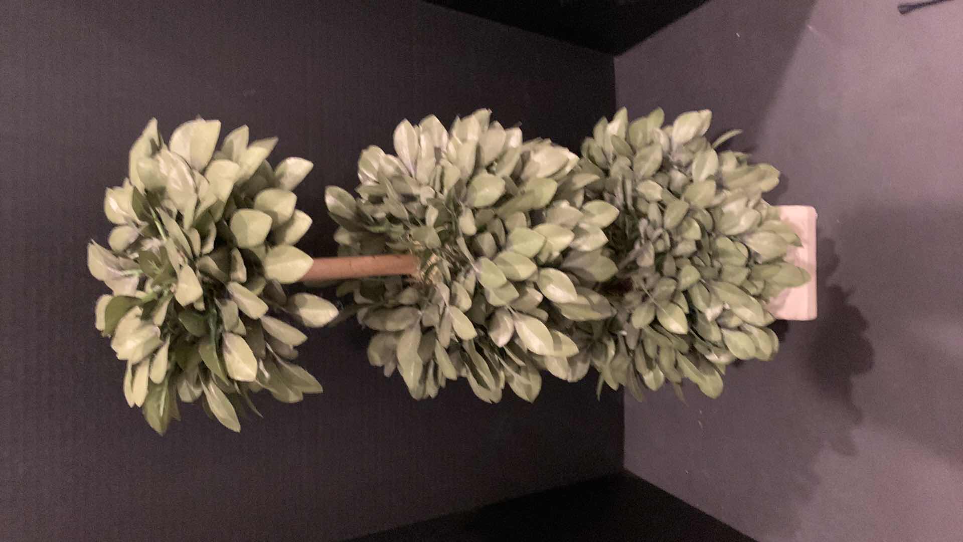 Photo 1 of FAUX TOPIARY IN CLAY POT, H27”