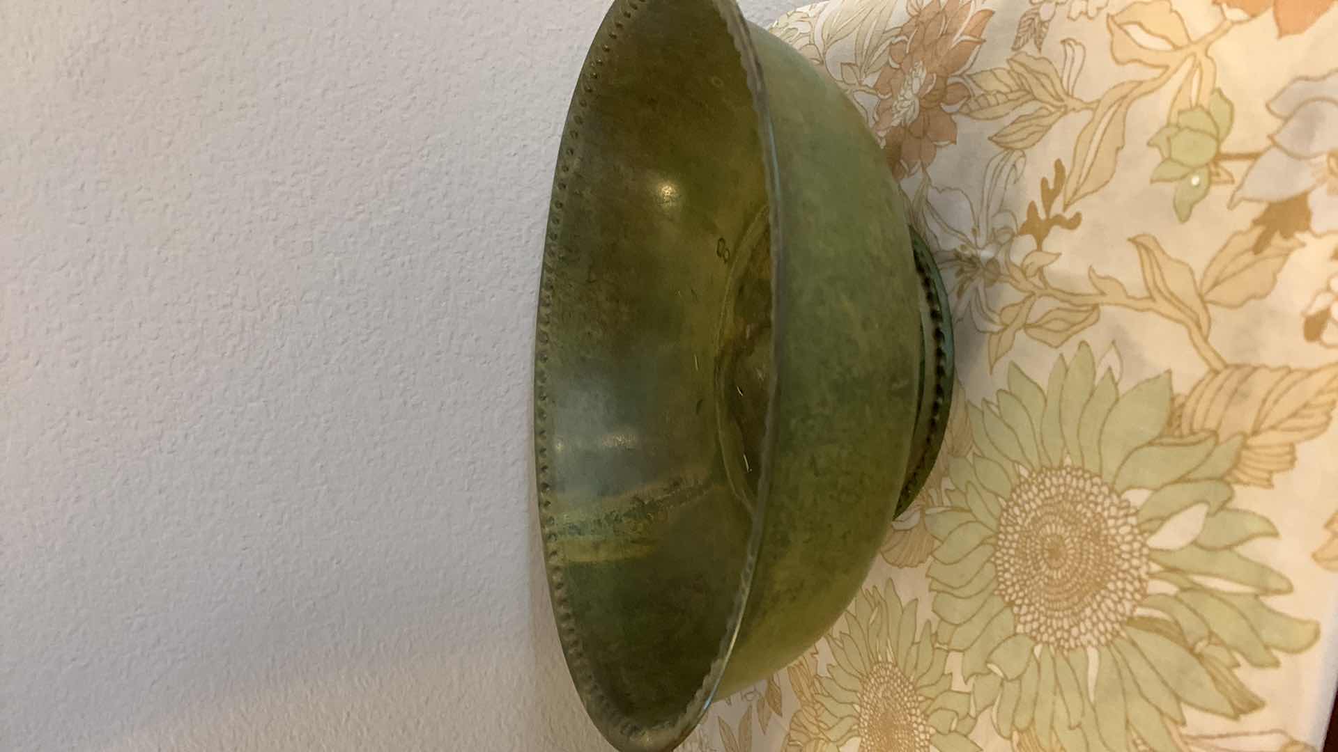 Photo 1 of HOME DECOR, TALL CERAMIC VASE W LEATHER  HEIGHT W REEDS 50” AND TWO FAUX GREENERY IN BASKETS