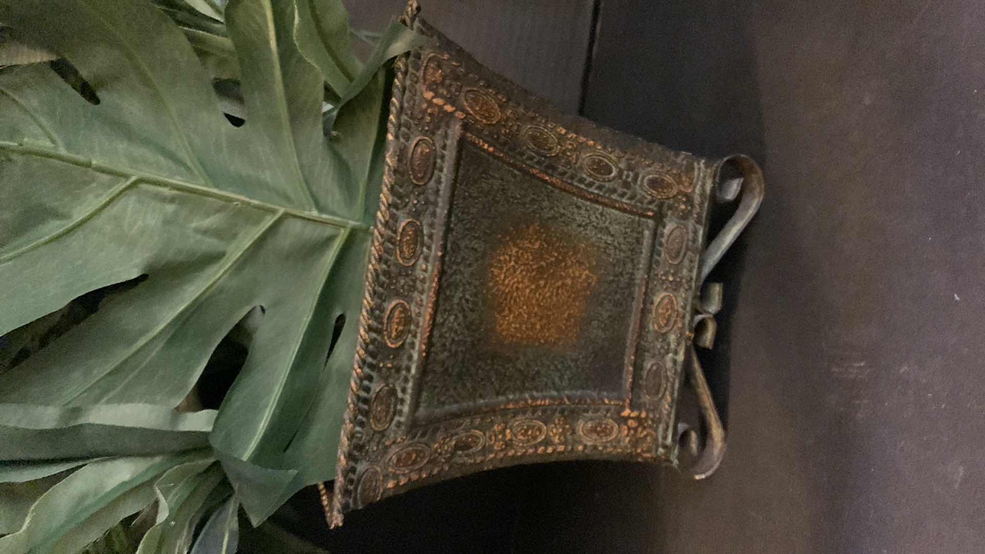 Photo 1 of HOME DECOR, TWO FAUX PLANT ARRANGEMENTS IN VASES, H26”