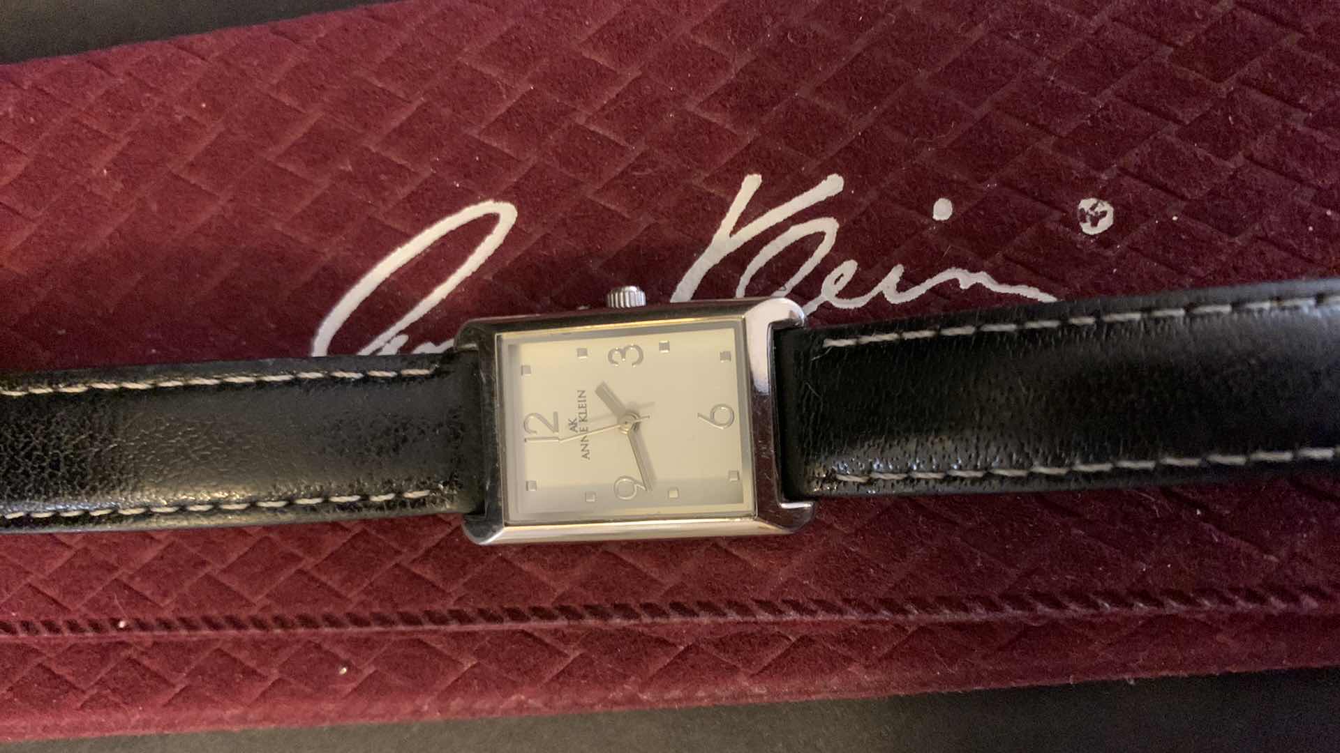 Photo 1 of WOMENS ANNE KLEIN WATCH WITH LEATHER BAND