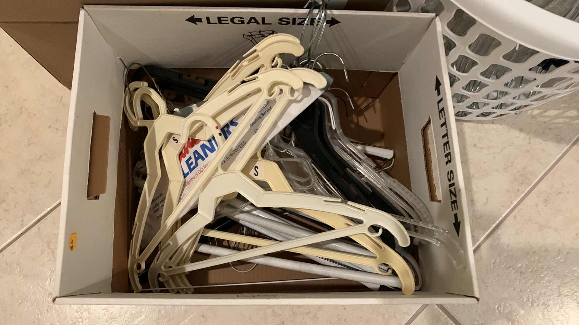 Photo 1 of THREE CONTAINERS OF HANGERS