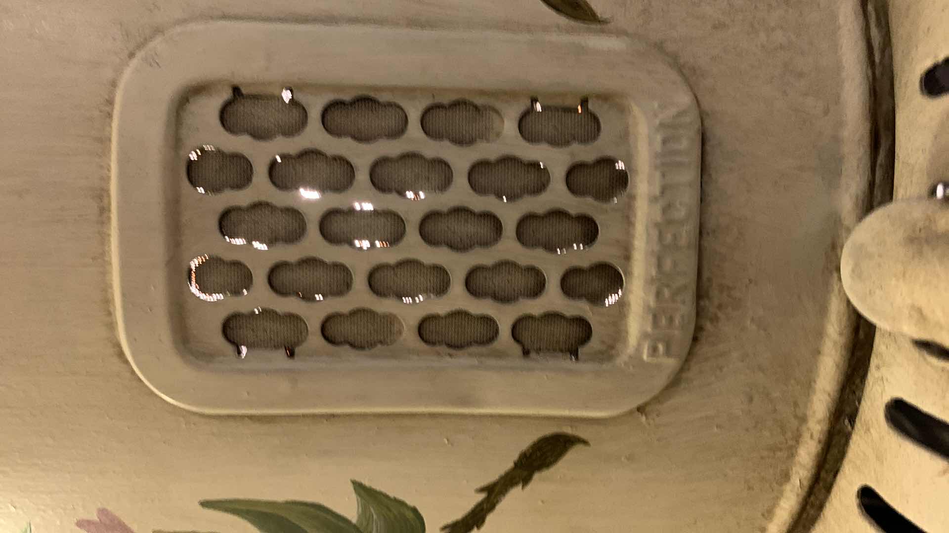 Photo 1 of VINTAGE ELECTRIFIED HAND PAINTED OIL LAMP H25”