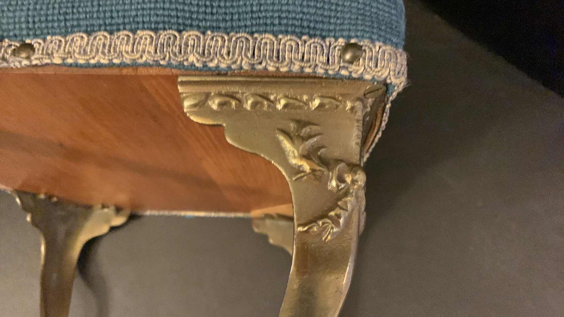 Photo 1 of VINTAGE VICTORIAN NEEDLE POINT STOOL