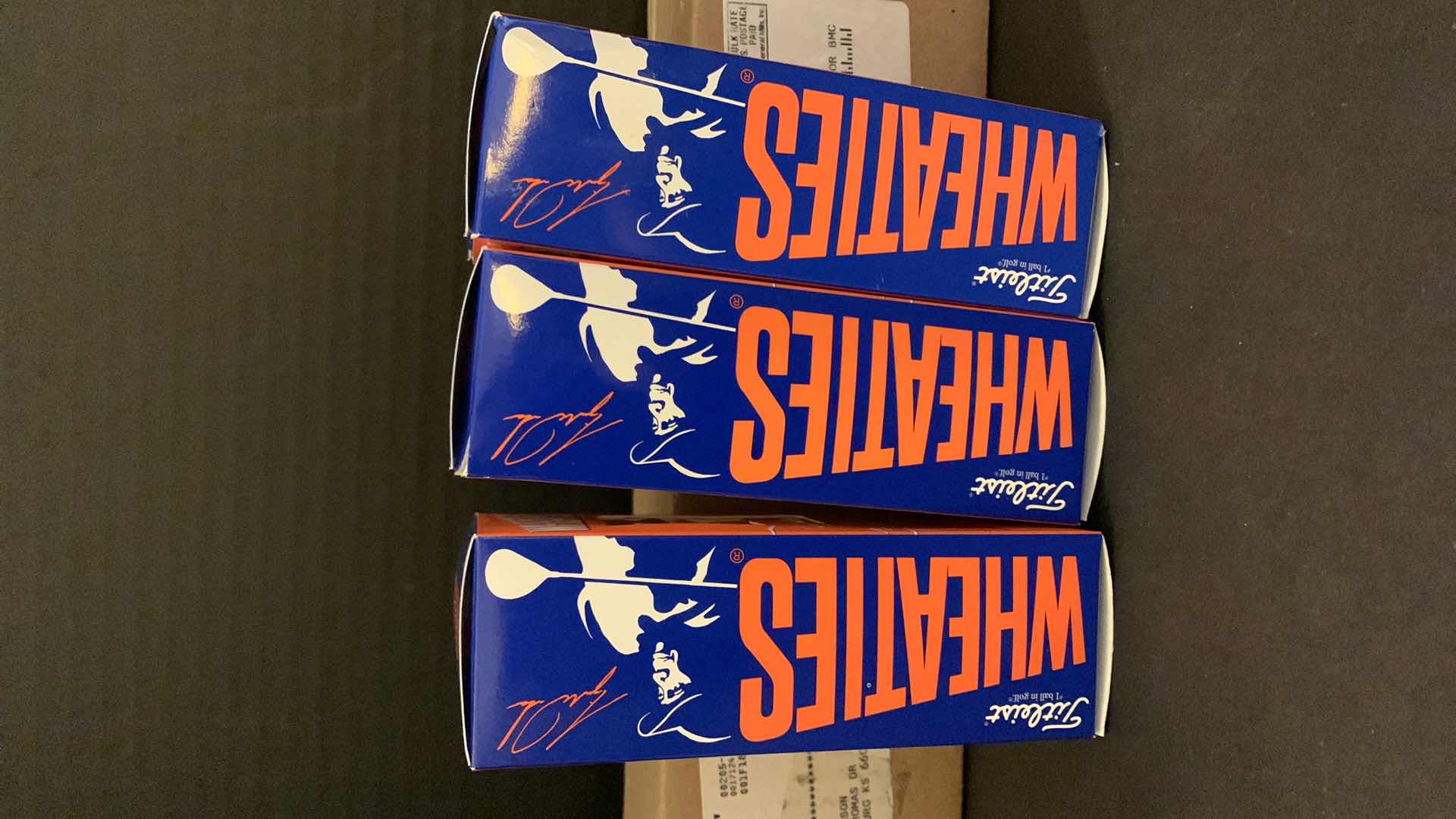 Photo 1 of 5 - THREE GOLF BALL PACKS, TITLEIST, WHEATIES PROMOTIONAL W TIGER WOODS