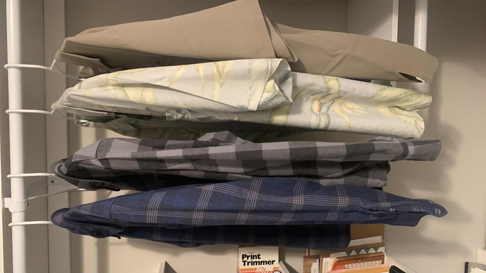 Photo 1 of MENS DESIGNER CLOTHING SIZE XL, 2 LONG SLEEVE EDDIE BAUER, TWO SHORT SLEEVE TOMMY BAHAMA