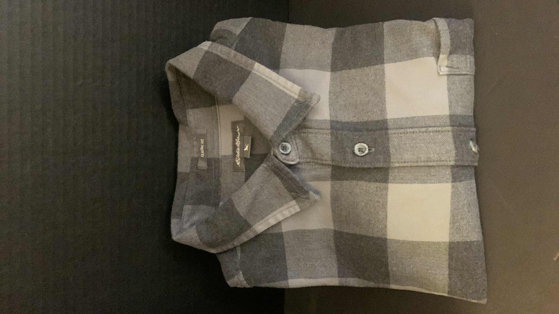 Photo 1 of MENS DESIGNER CLOTHING SIZE XL, 2 LONG SLEEVE EDDIE BAUER, TWO SHORT SLEEVE TOMMY BAHAMA