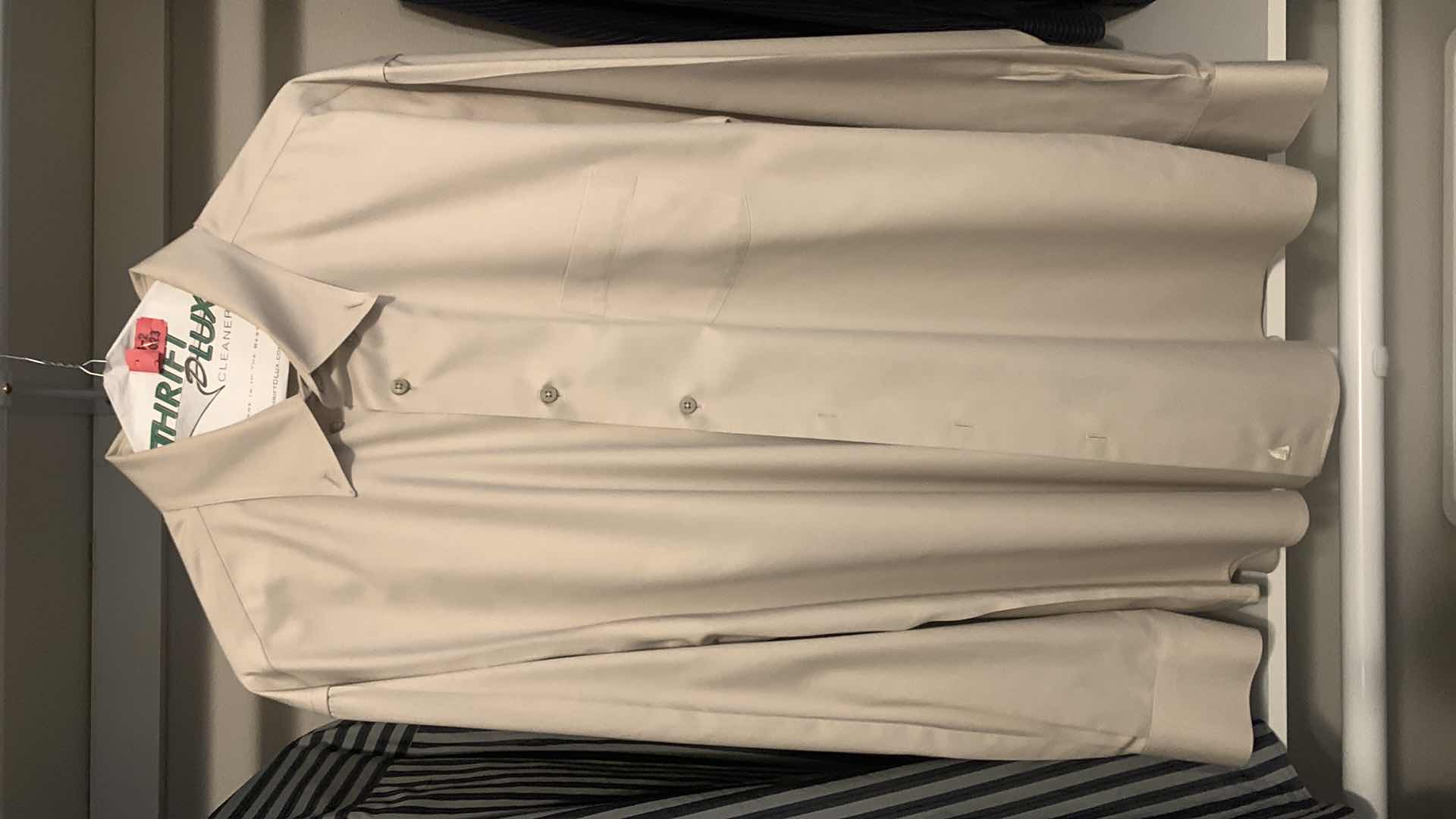 Photo 1 of DESIGNER MENS COLLARED SHIRTS, TIES, SUSPENDERS AND MORE, SIZE 17 x 35