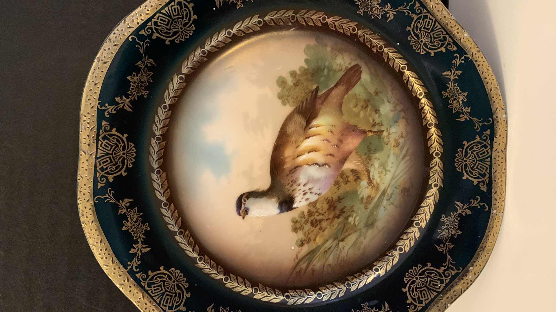 Photo 1 of VINTAGE BAVARIAN PORCELAIN PLATE