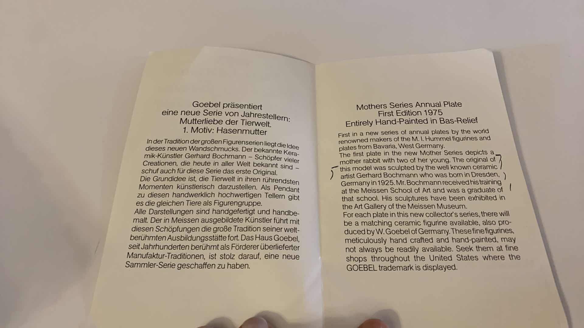 Photo 1 of GOEBEL AND SCHMID COLLECTORS PLATES