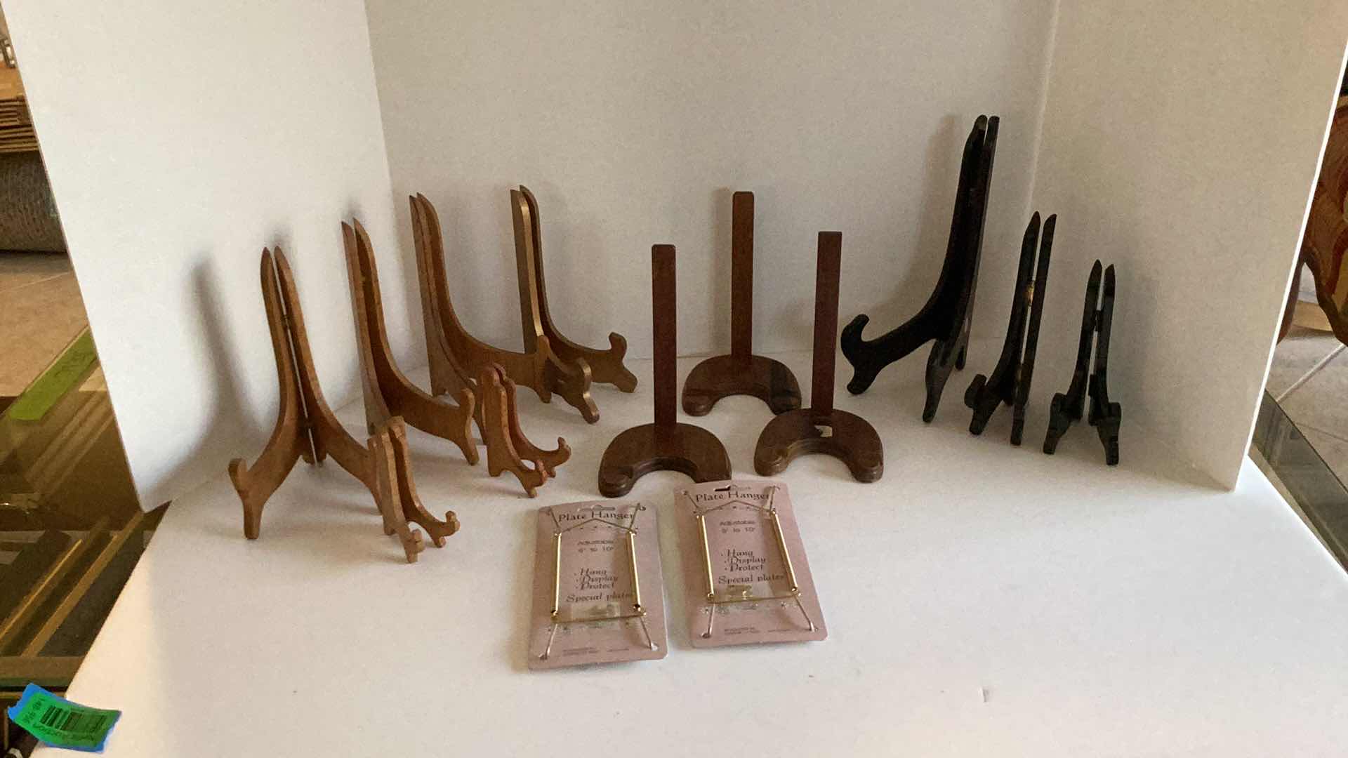 Photo 1 of ASSORTED PLATE STANDS AND HANGERS