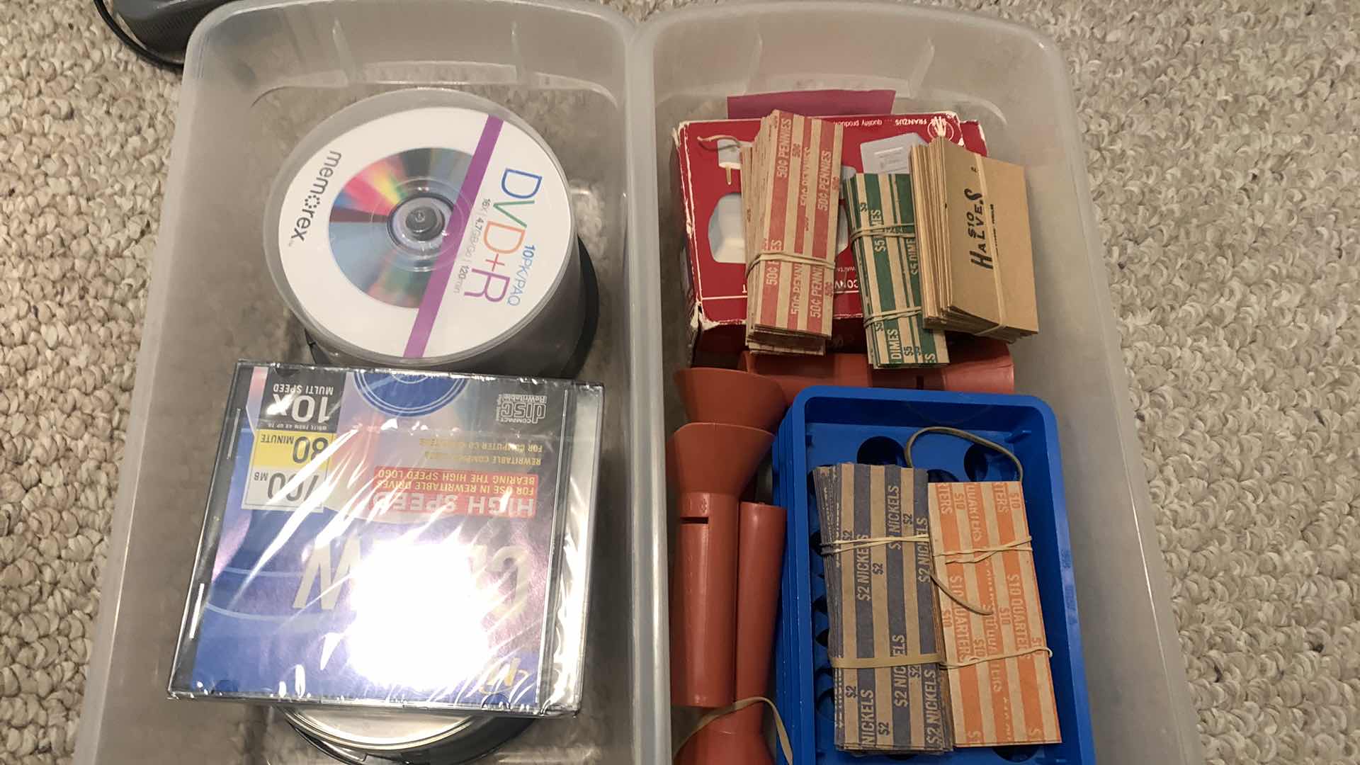 Photo 1 of CONTENTS ON SHELF OFFICE SUPPLIES AND NECKTIE BOX