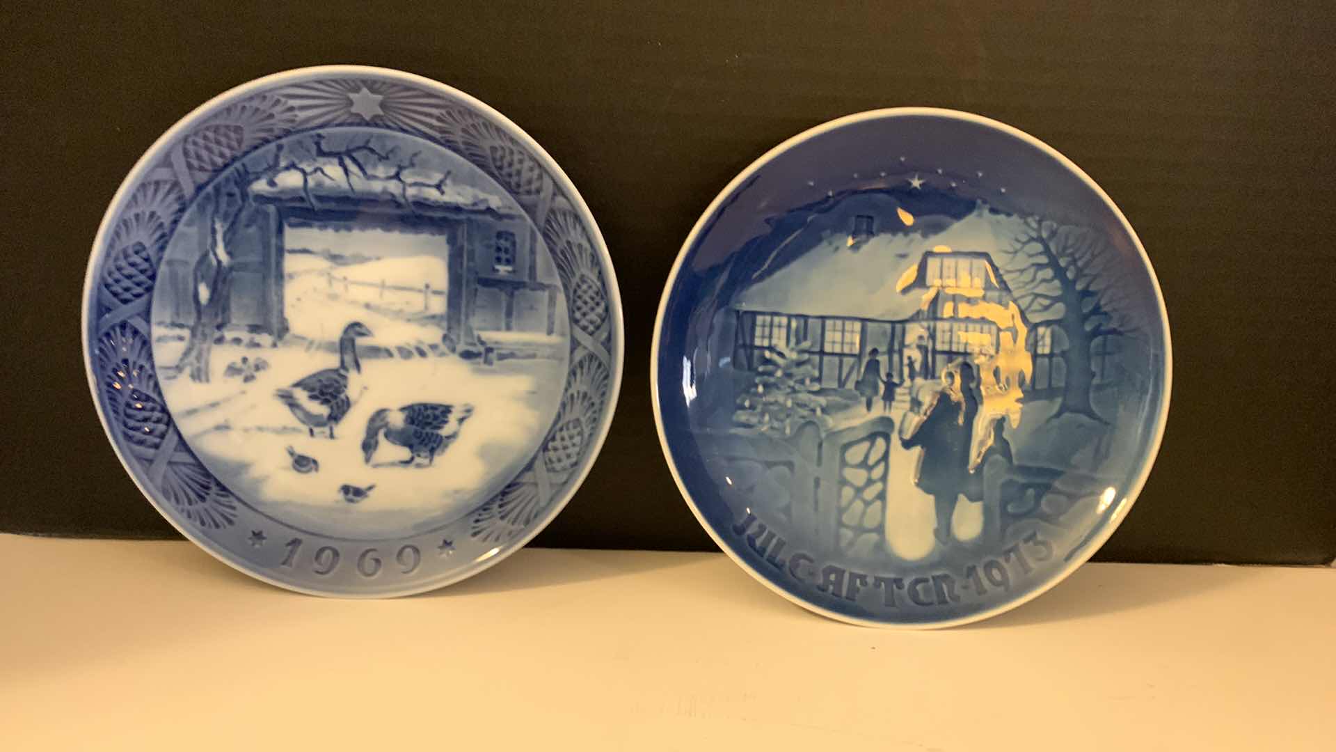 Photo 1 of 2 - COLLECTIBLE COPENHAGEN PORCELAIN PLATES, B&G