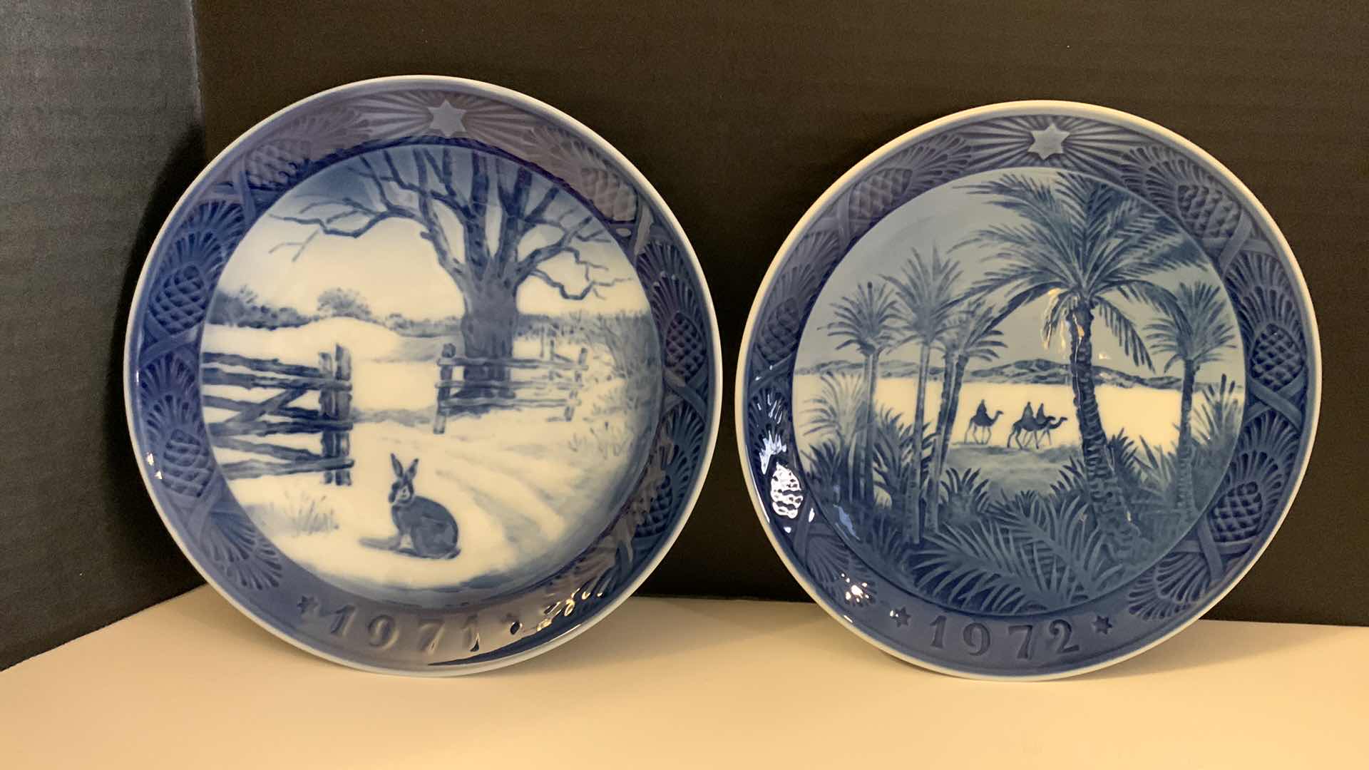 Photo 1 of 5 - COLLECTIBLE COPENHAGEN PORCELAIN PLATES, B&G
