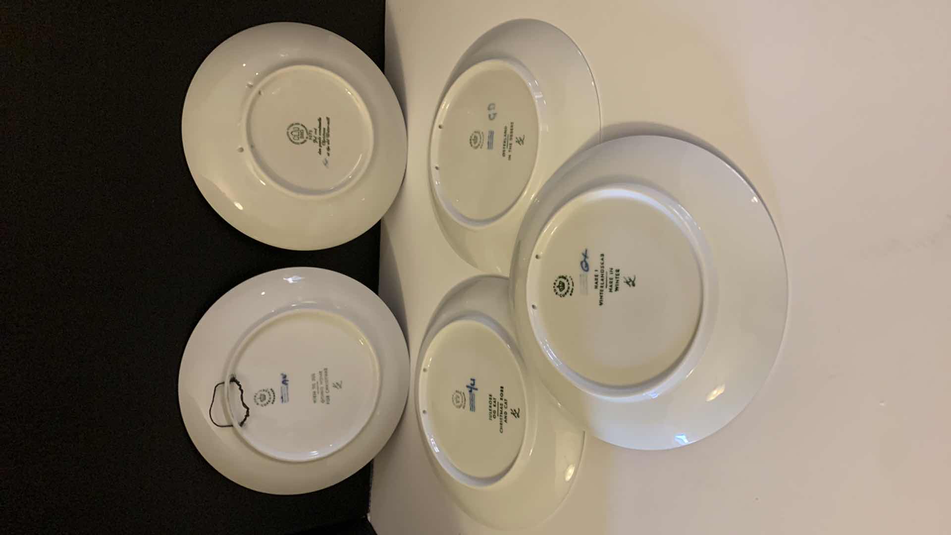 Photo 1 of 5 - COLLECTIBLE COPENHAGEN PORCELAIN PLATES, B&G