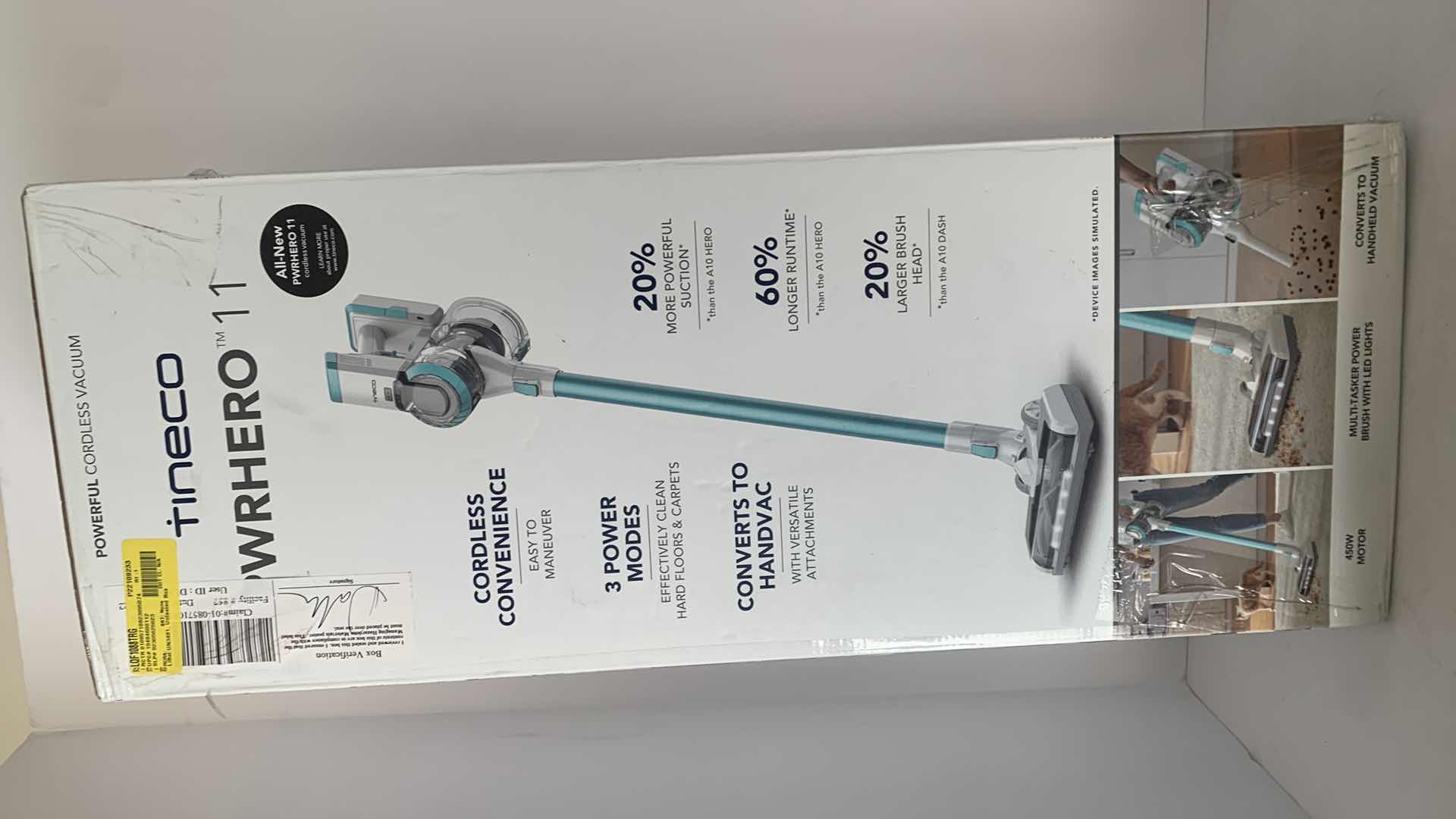 Photo 1 of TINECO PWRHERO 11 POWERFUL CORDLESS VACUUM