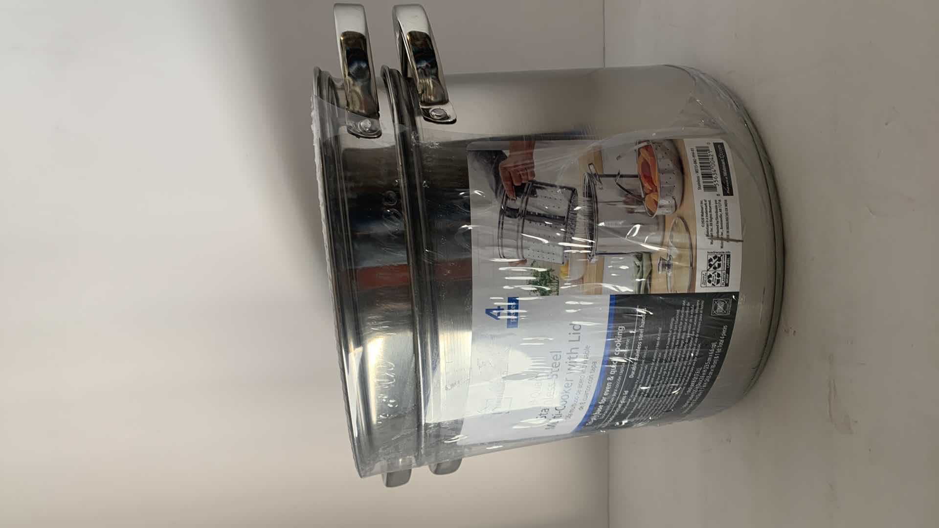 Photo 1 of MAINSTAYS 4 pv 8-QUART STAINLESS STEEL MULTI-COOKER WITH LID