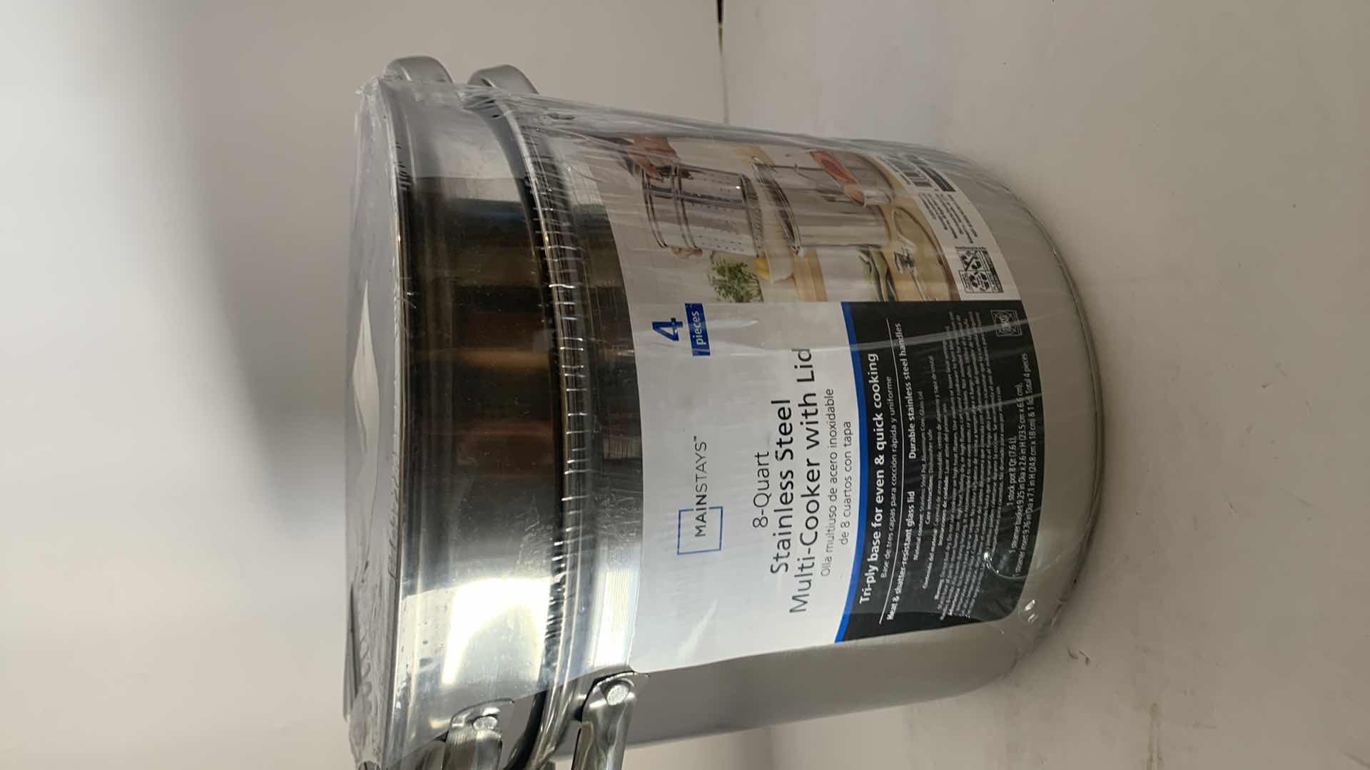 Photo 1 of MAINSTAYS 4 pv 8-QUART STAINLESS STEEL MULTI-COOKER WITH LID