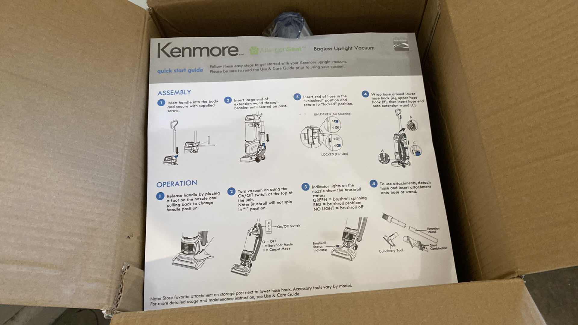 Photo 1 of KENMORE ALLERGEN SEAL BAGLESS UPRIGHT MODEL DU2109