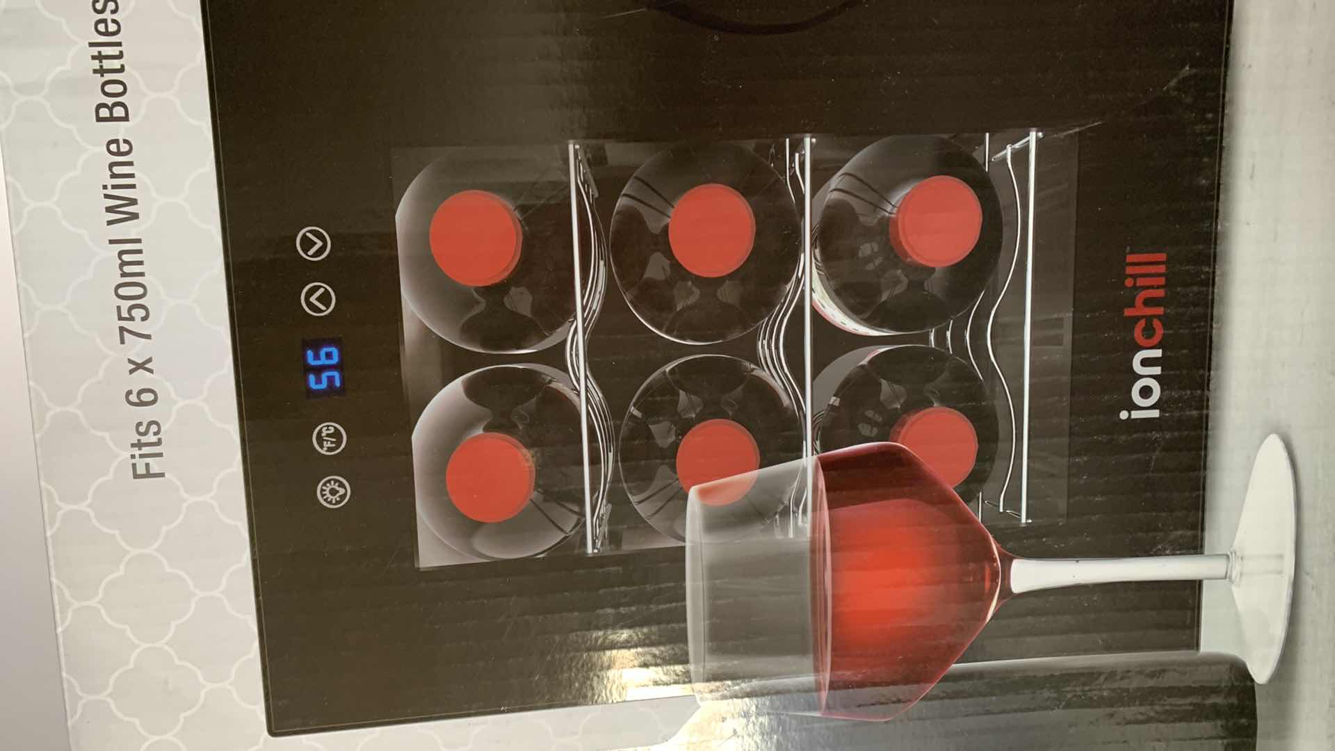 Photo 1 of ionchill 6 BOTTLE WINE COOLER, FITS 6 x 750 ml WINE BOTTLES