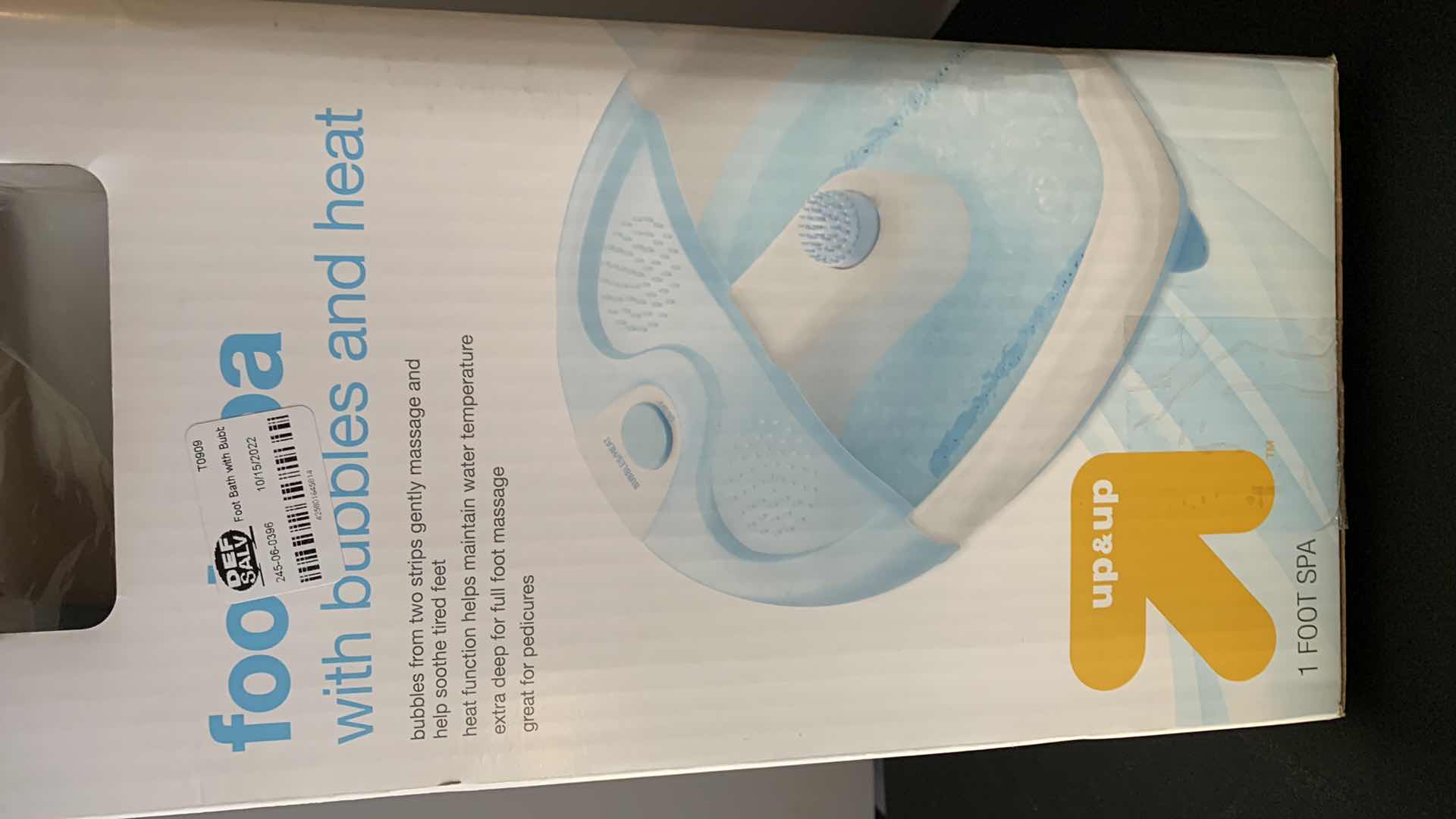 Photo 1 of FOOT SPA WITH BUBBLES AND HEAT