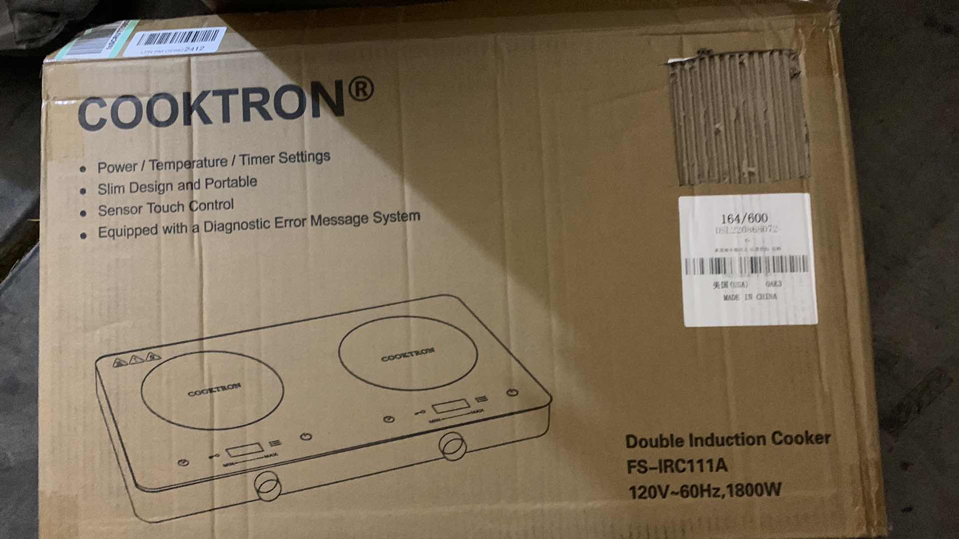 Photo 1 of COOKTRON DOUBLE INDUCTION COOKER FS - IRC111A 120V