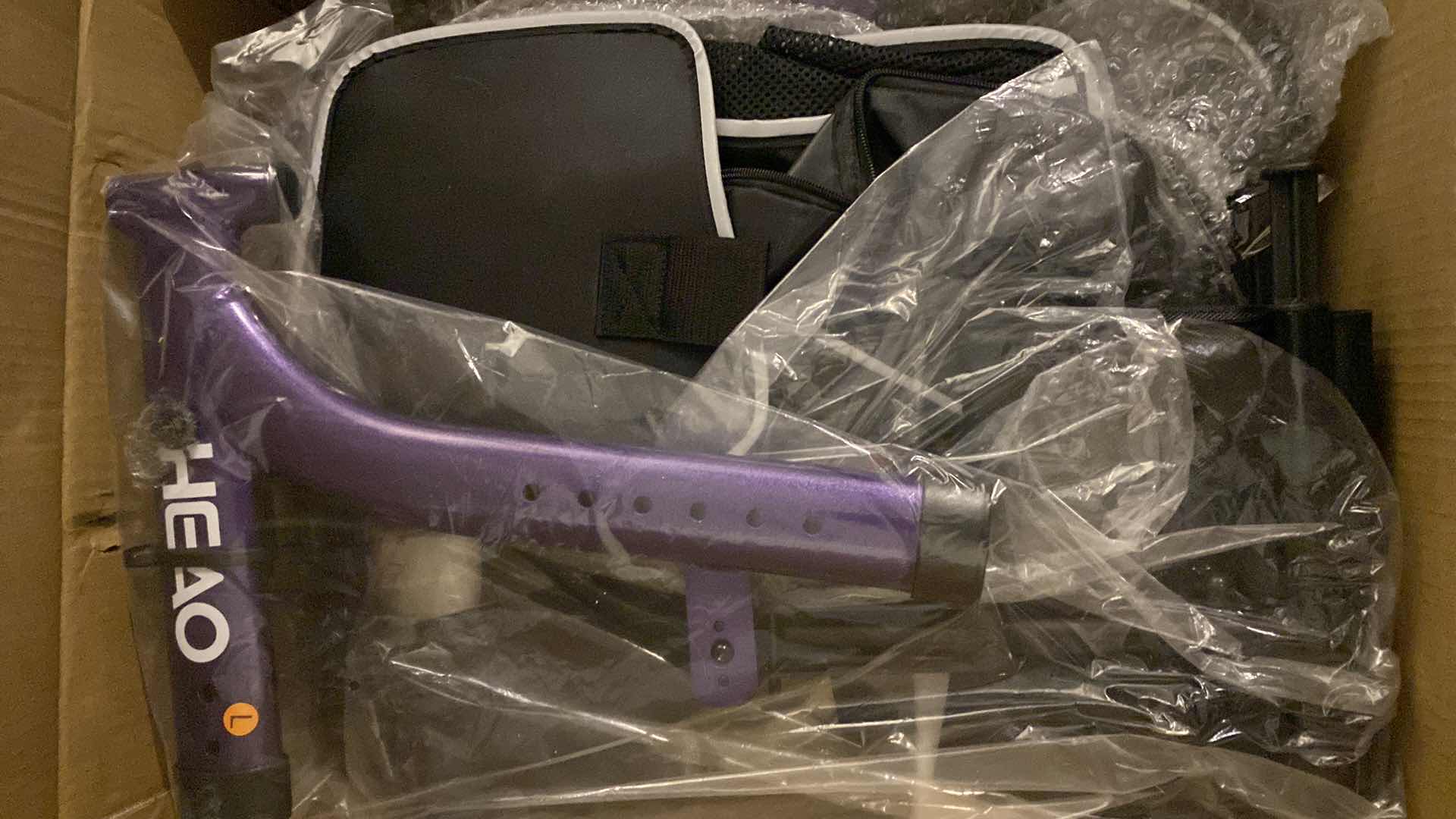 Photo 1 of HEAO ROLLATOR WALKER,10" WITH CUP HOLDER, PADDED BACKREST AND COMPACT FOLDING DESIGN, PURPLE 