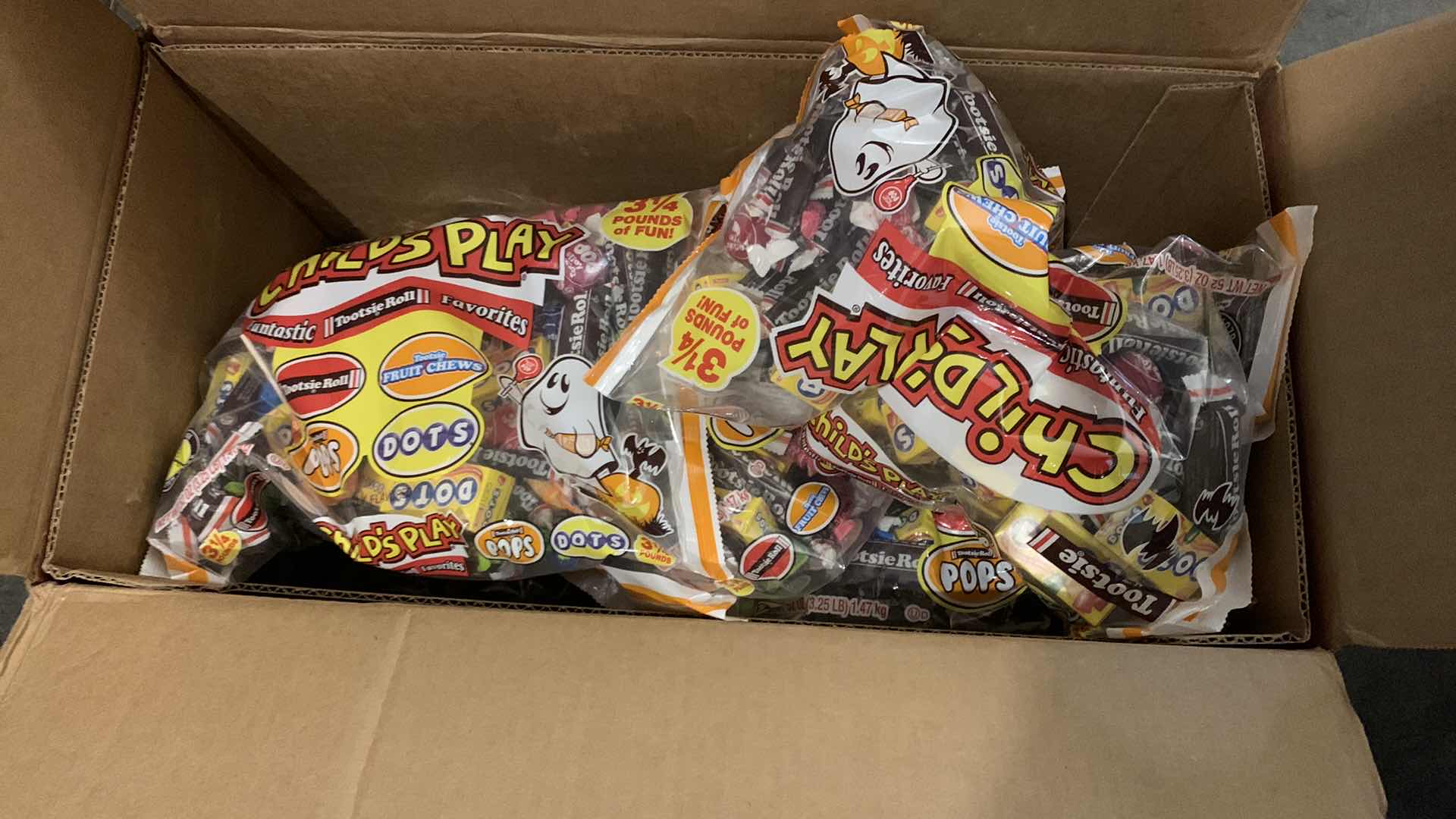 Photo 1 of 12 BAGS OF CHILDSPLAY 3 1/4 POUNDS CANDY