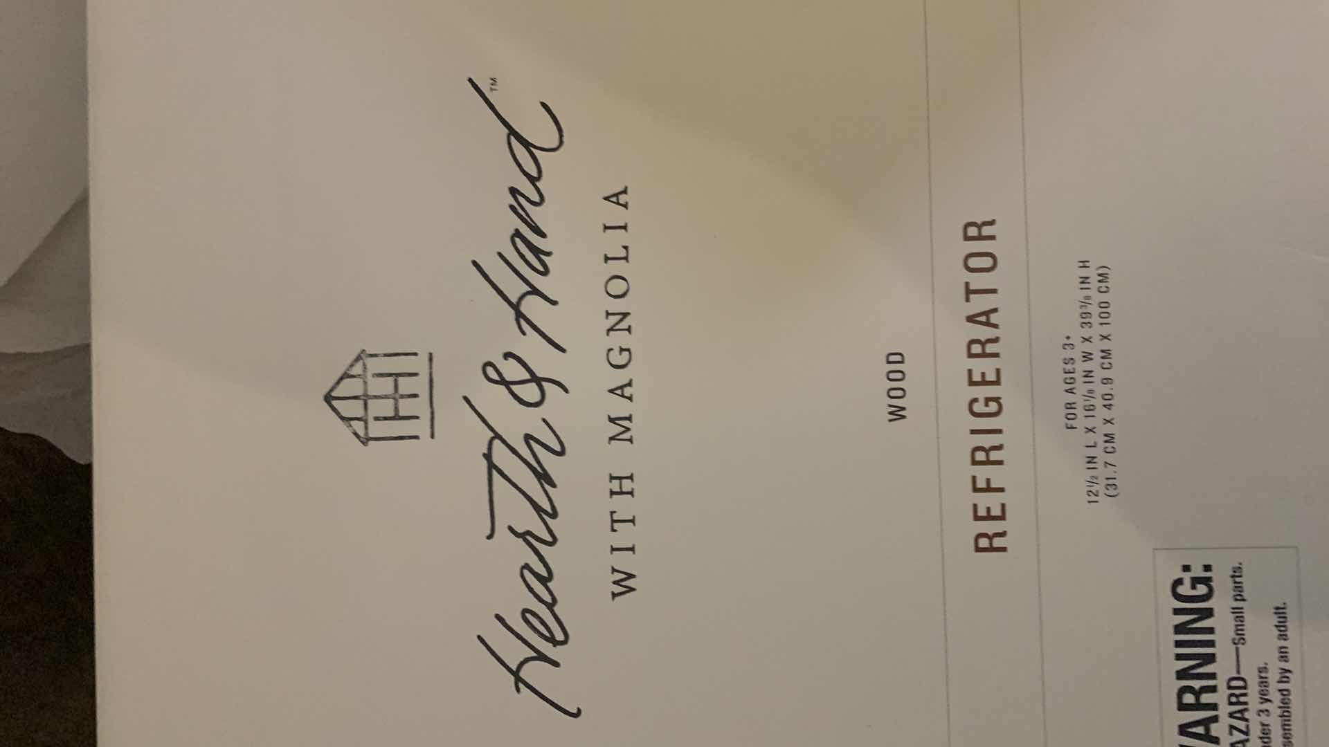 Photo 1 of HEARTH & HAND WITH MAGNOLIA WOOD REFRIGERATOR FOR AGES 3+