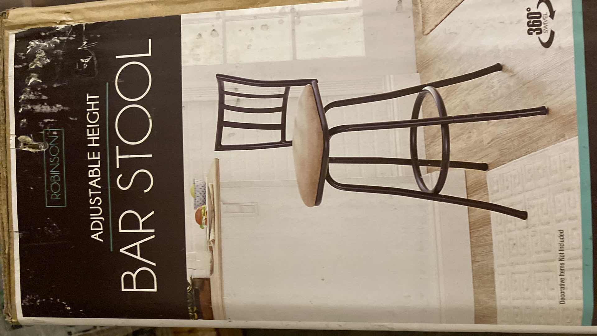 Photo 1 of ROBINSON ADJUSTABLE HEIGHT BAR STOOL