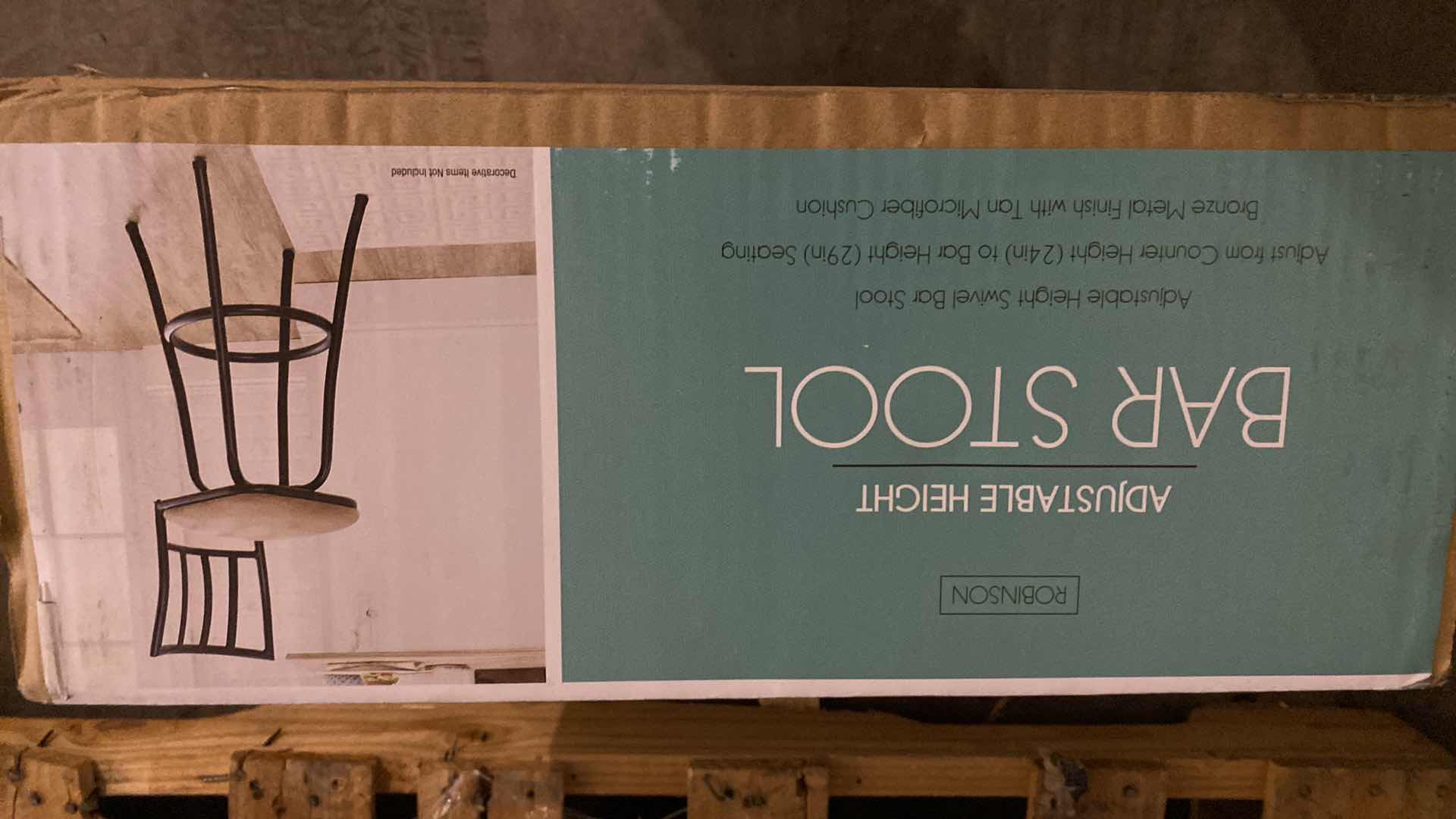 Photo 1 of ROBINSON ADJUSTABLE HEIGHT BAR STOOL