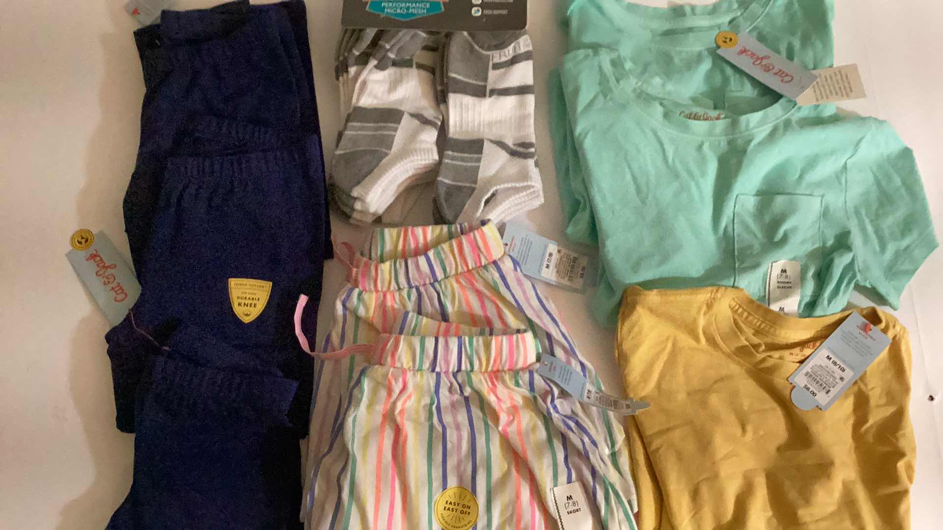 Photo 1 of 9- GIRLS SIZE MEDIUM CLOTHING ITEMS