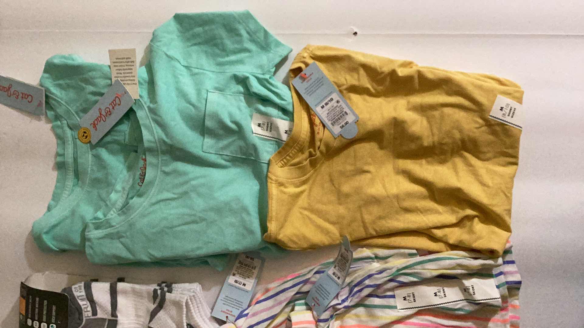 Photo 1 of 9- GIRLS SIZE MEDIUM CLOTHING ITEMS