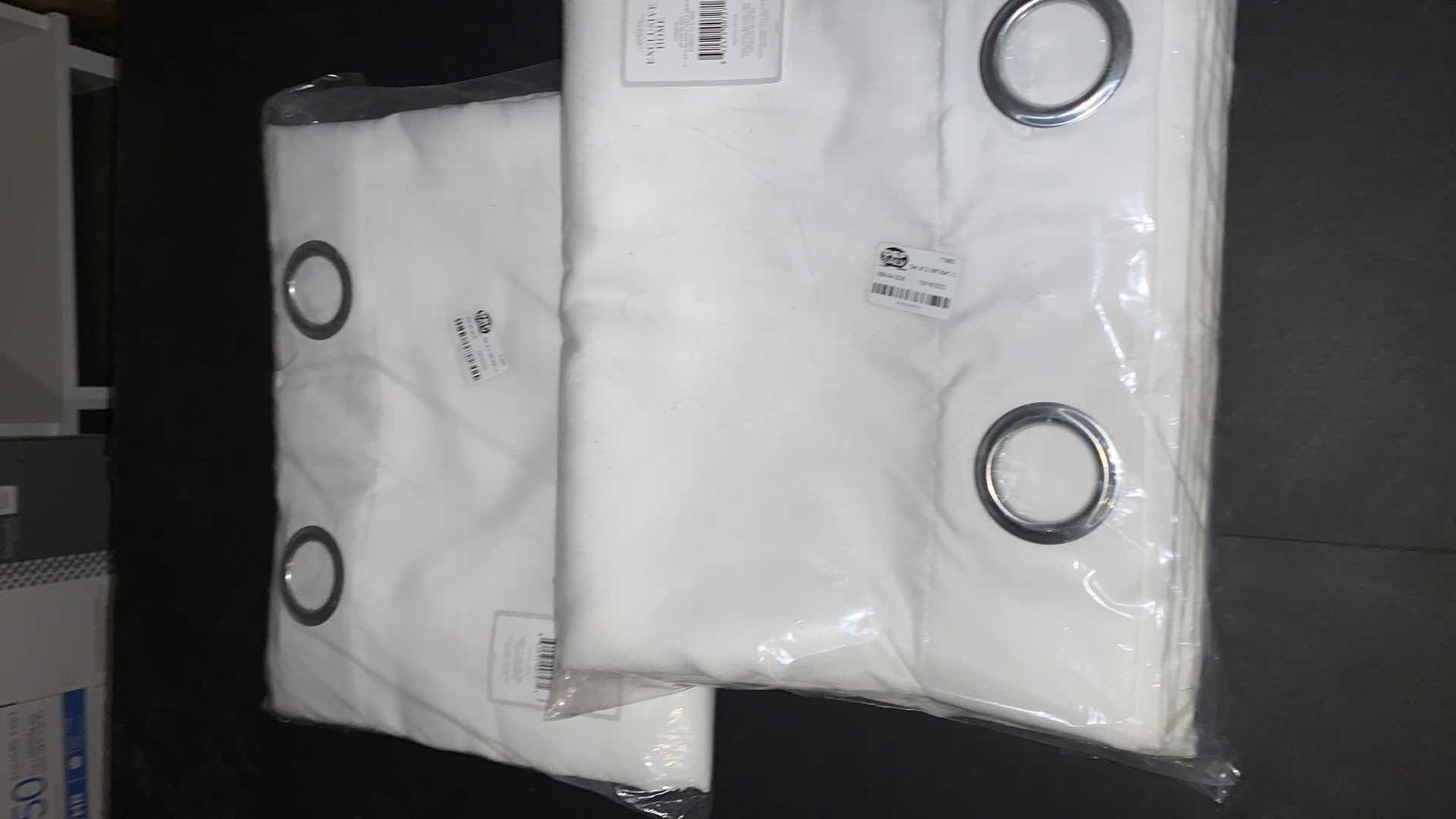 Photo 1 of 2 SETS- EXCLUSIVE HOME CABANA WHITE 2 PANELS 54” x 96”