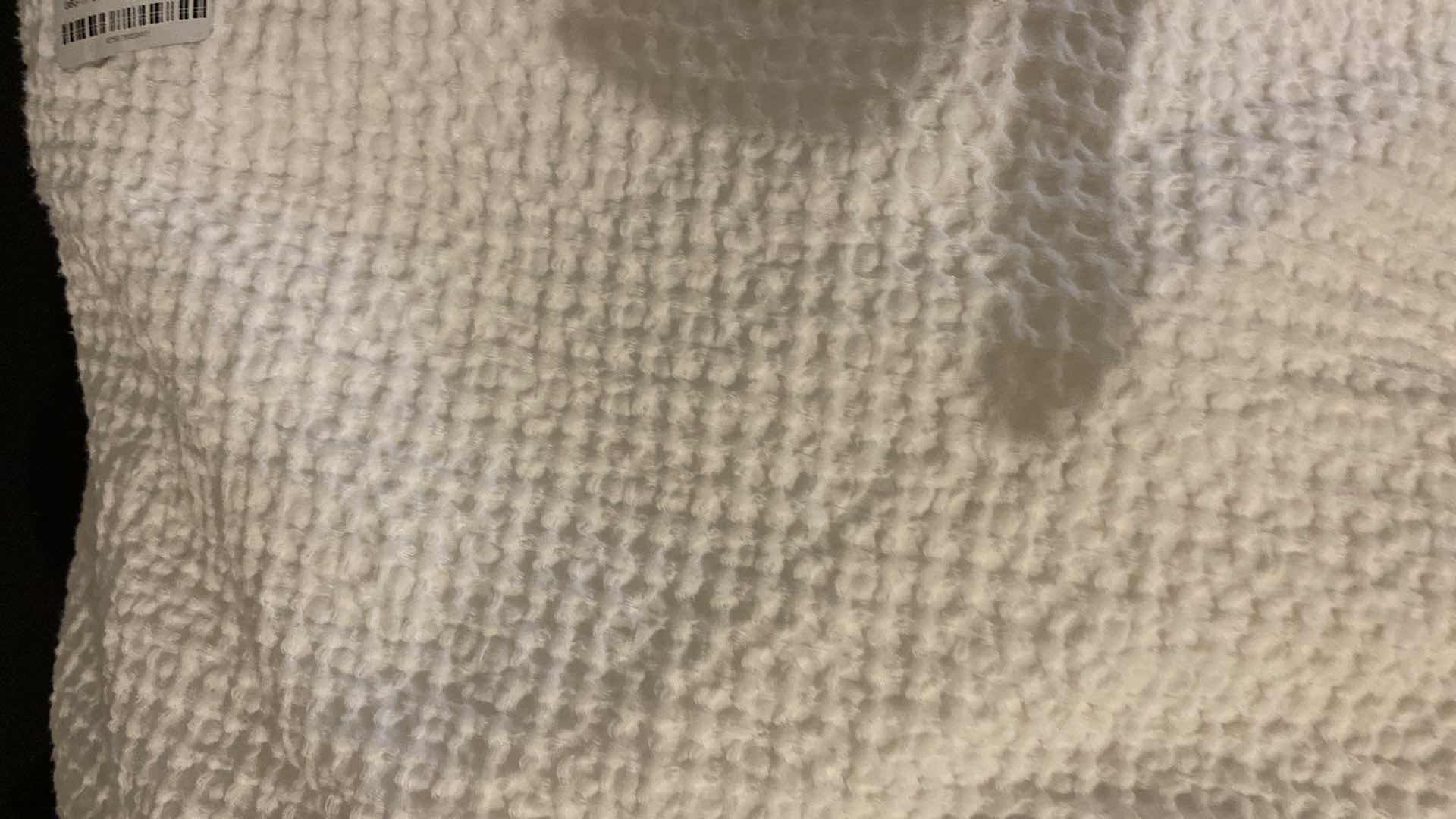 Photo 1 of OFF WHITE KING WAFFLE WASH DUVET