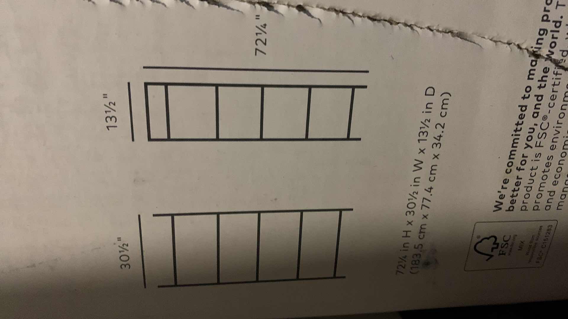 Photo 3 of PROJECT 62 LORING 5-SHELF BOOKCASE WALNUT FINISH