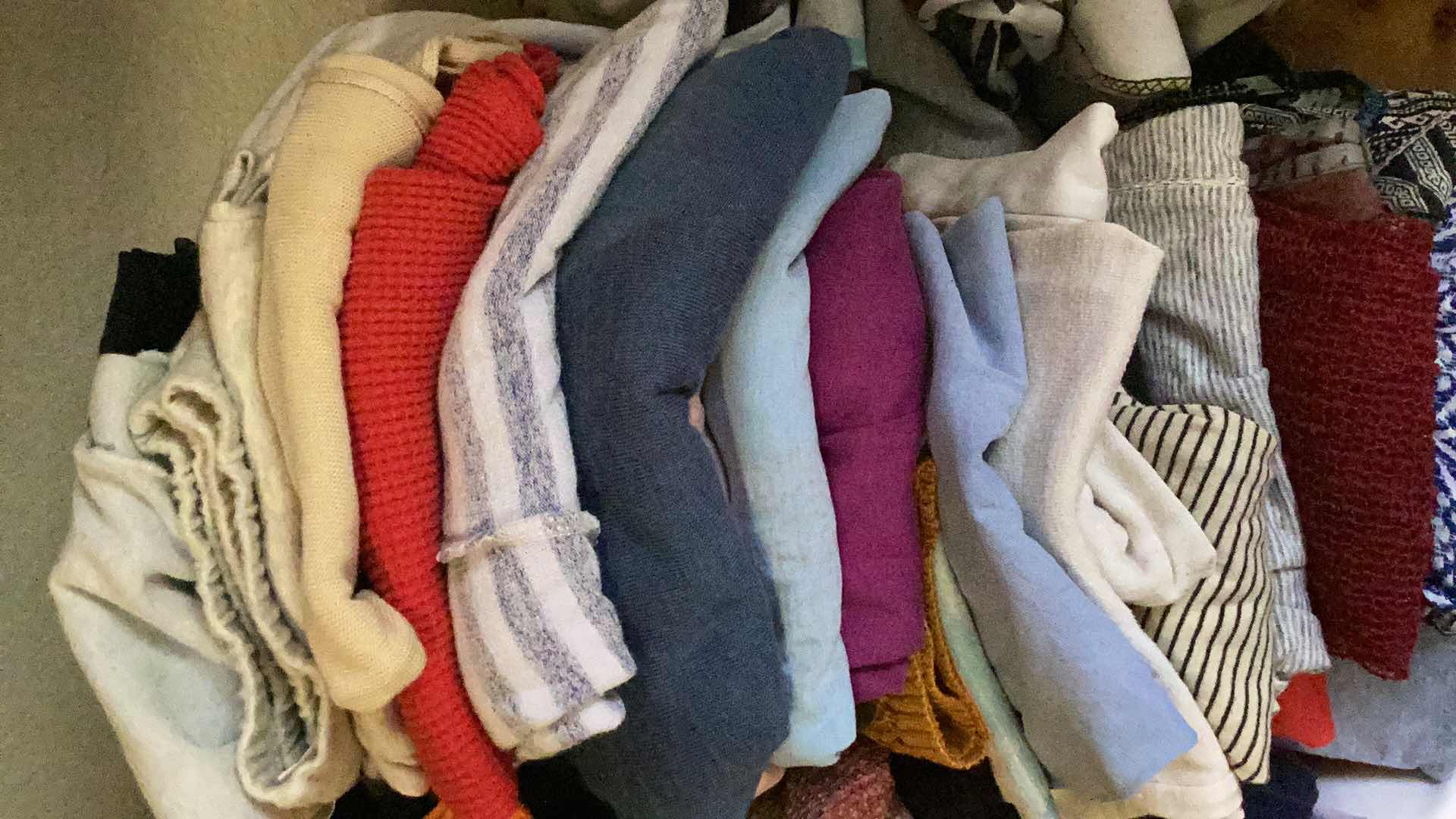 Photo 1 of ASSORTED WOMENS SHIRTS SIZES SMALL AND MEDIUM