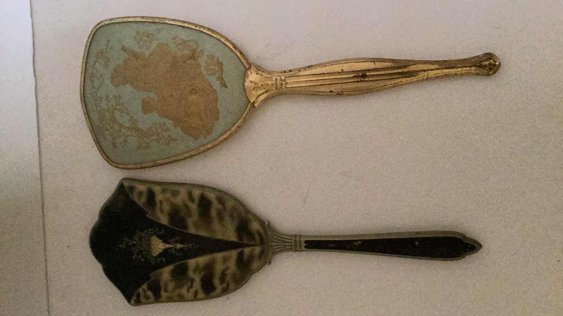 Photo 1 of 4-VINTAGE/ANTIQUE HAND MIRRORS