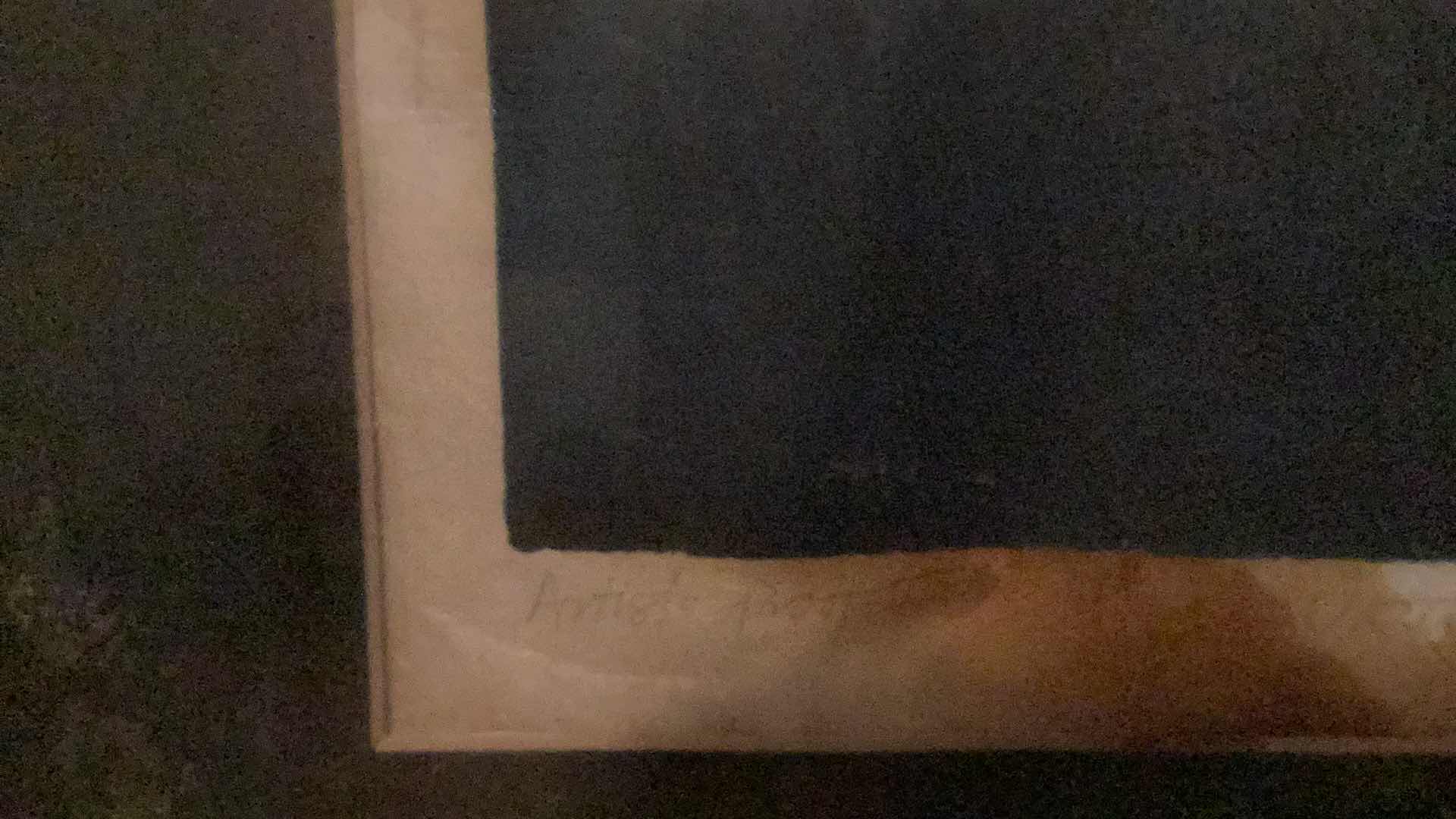 Photo 1 of 1969 FRAMED SIGNED ARTIST PROOF J. JOHNSON 30” X 26”